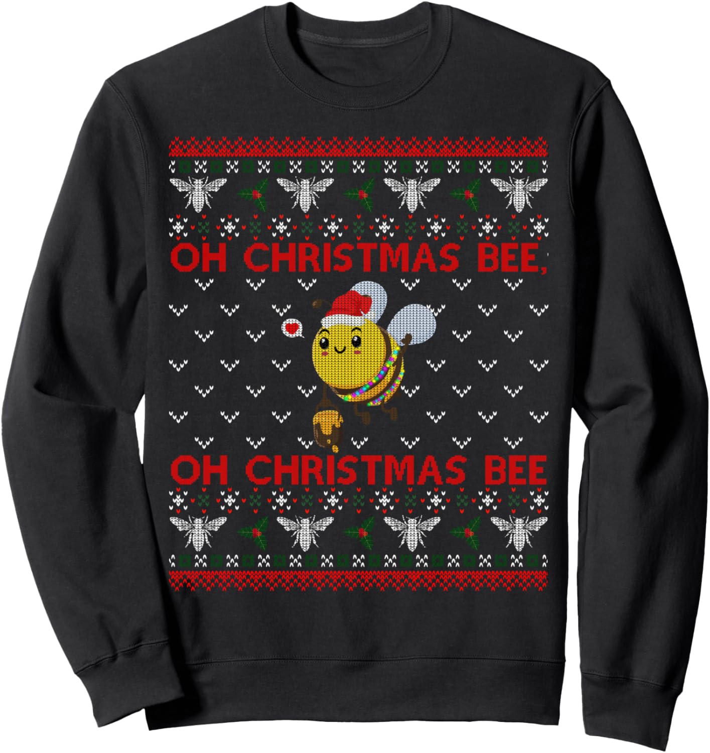 Bumble Bee Lover Funny Christmas Gifts Ugly Sweater Sweatshirt