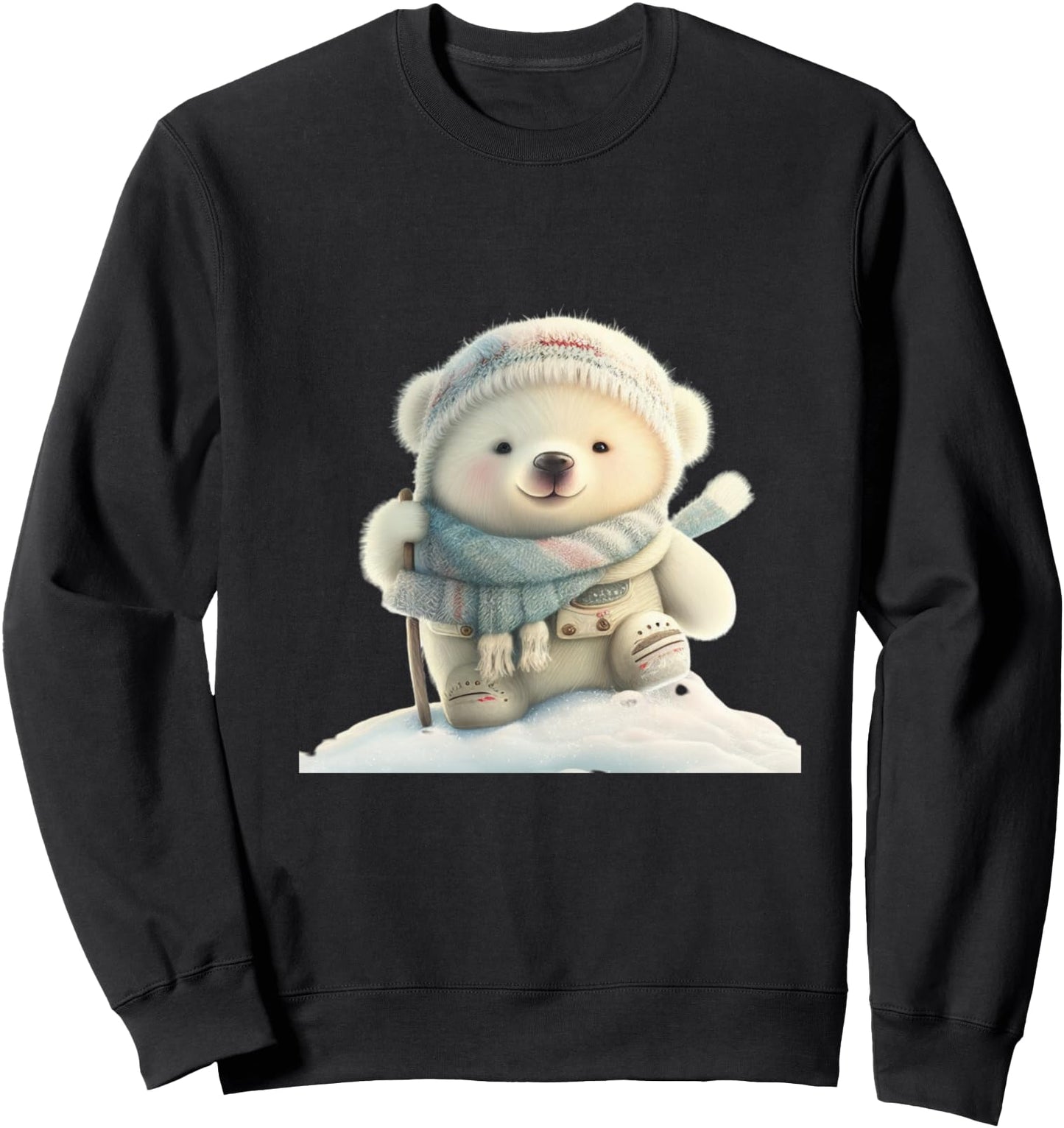 Cute Polar Bear Wildlife Zoo Animal Lover Nature Sweatshirt