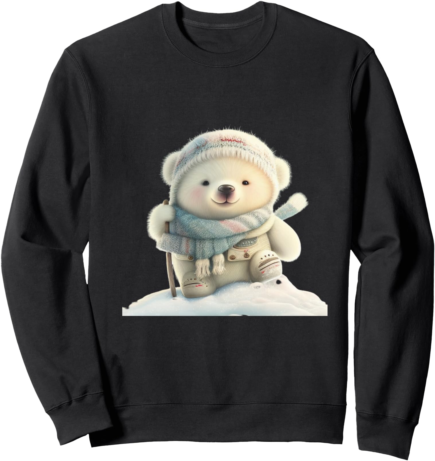 Cute Polar Bear Wildlife Zoo Animal Lover Nature Sweatshirt