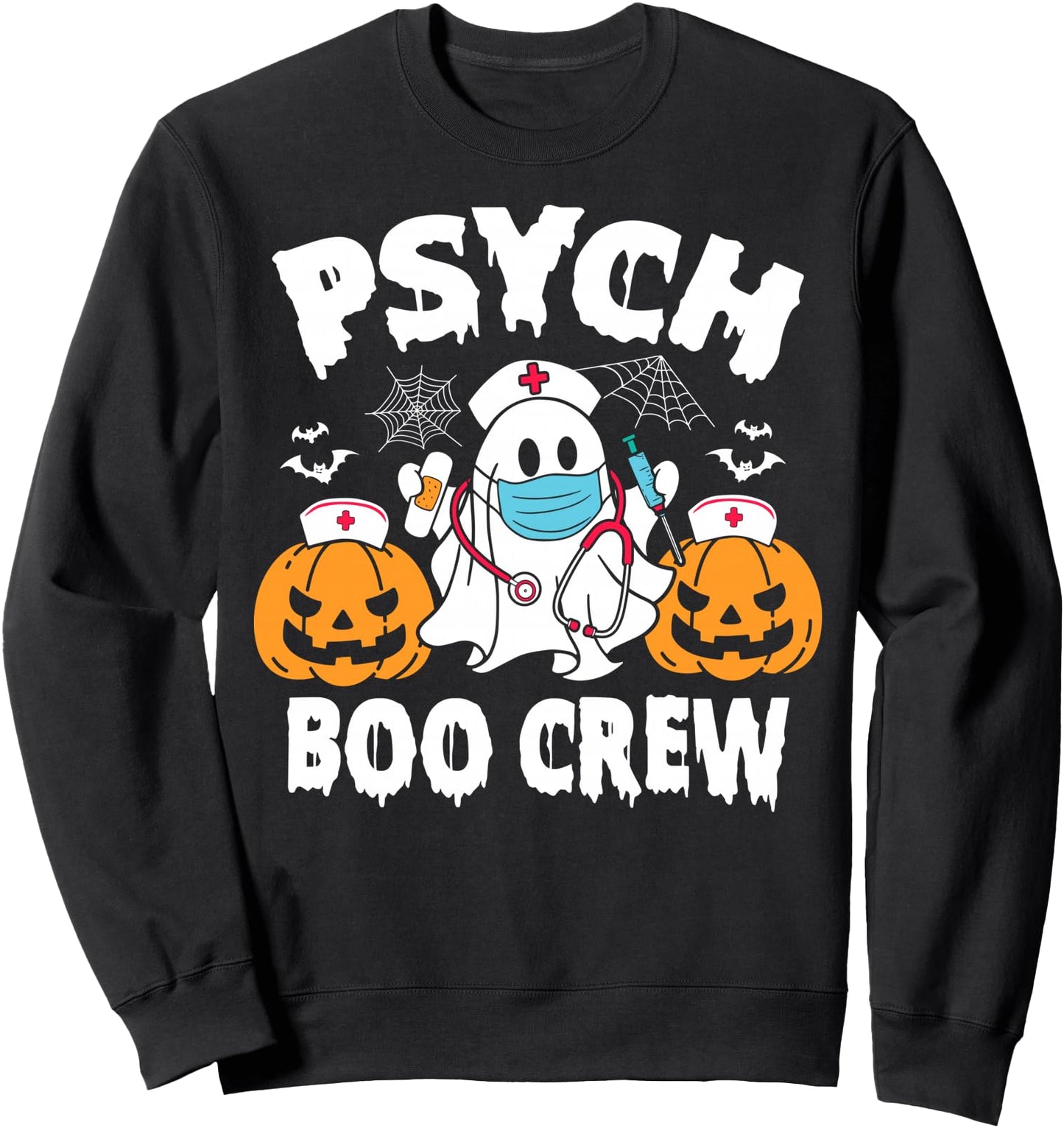 Psych Nurse Crew Funny Halloween Psychiatric Nursing Costume Sweatshirt