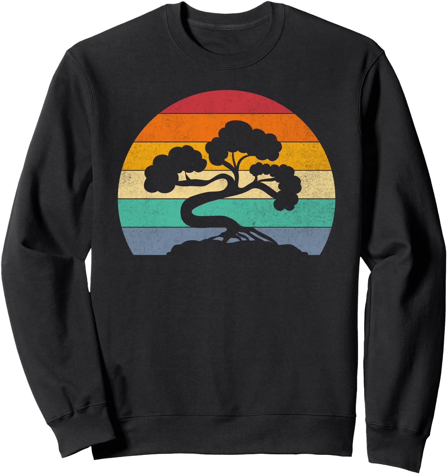 Vintage Retro Bonsai Tree Buddhist Japanese Zen Sweatshirt