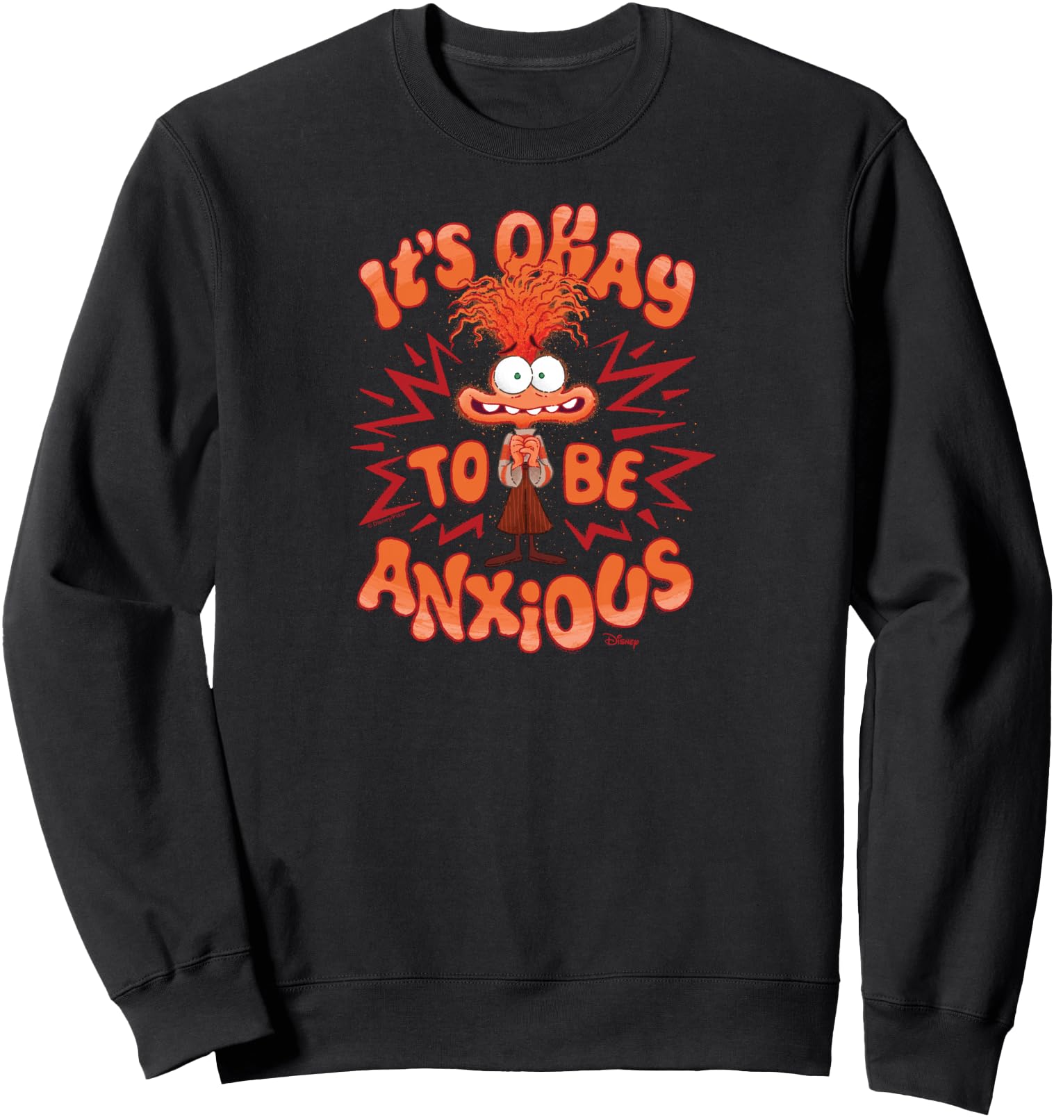 Inside Out 2 - Anxiety Character It's Okay To Be Anxious Sweatshirt