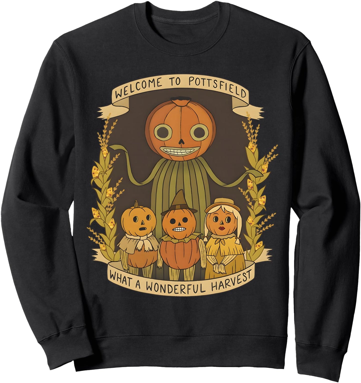 Spooky Pottsfield Harvest Festival Pumpkin Vibes Halloween Sweatshirt