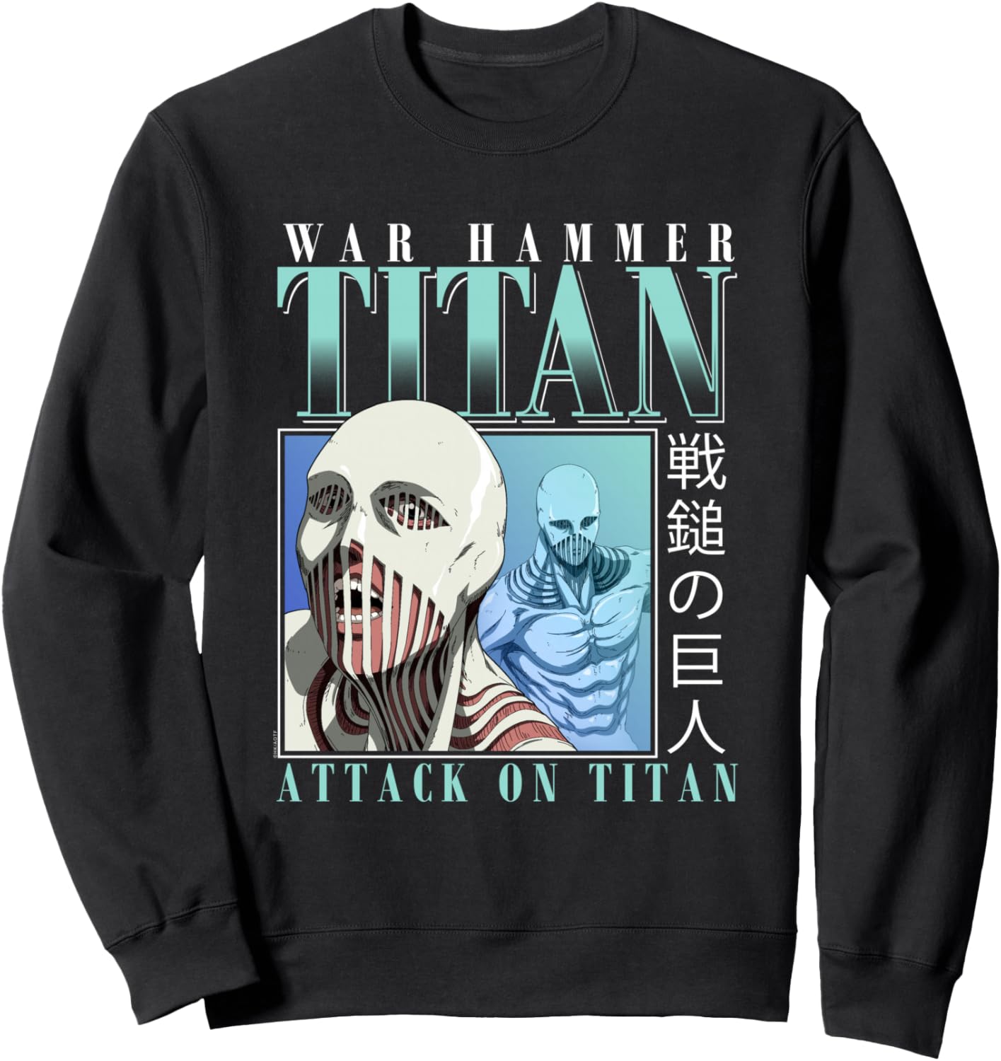 Attack on Titan Season 4 War Hammer 90's Collage Anime Sweatshirt