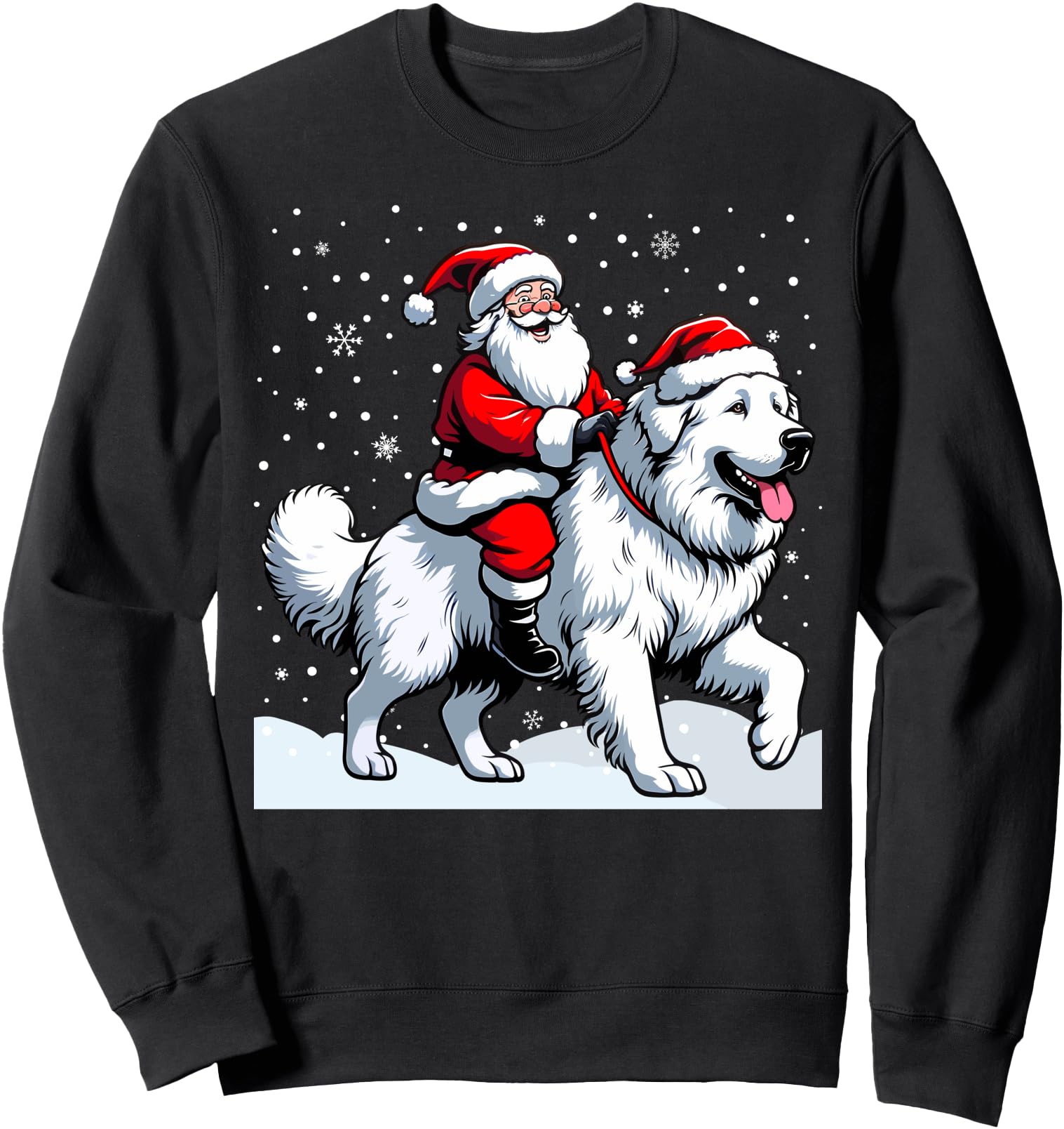 Great Pyrenees Christmas Santa, Christmas Great Pyrenees Sweatshirt