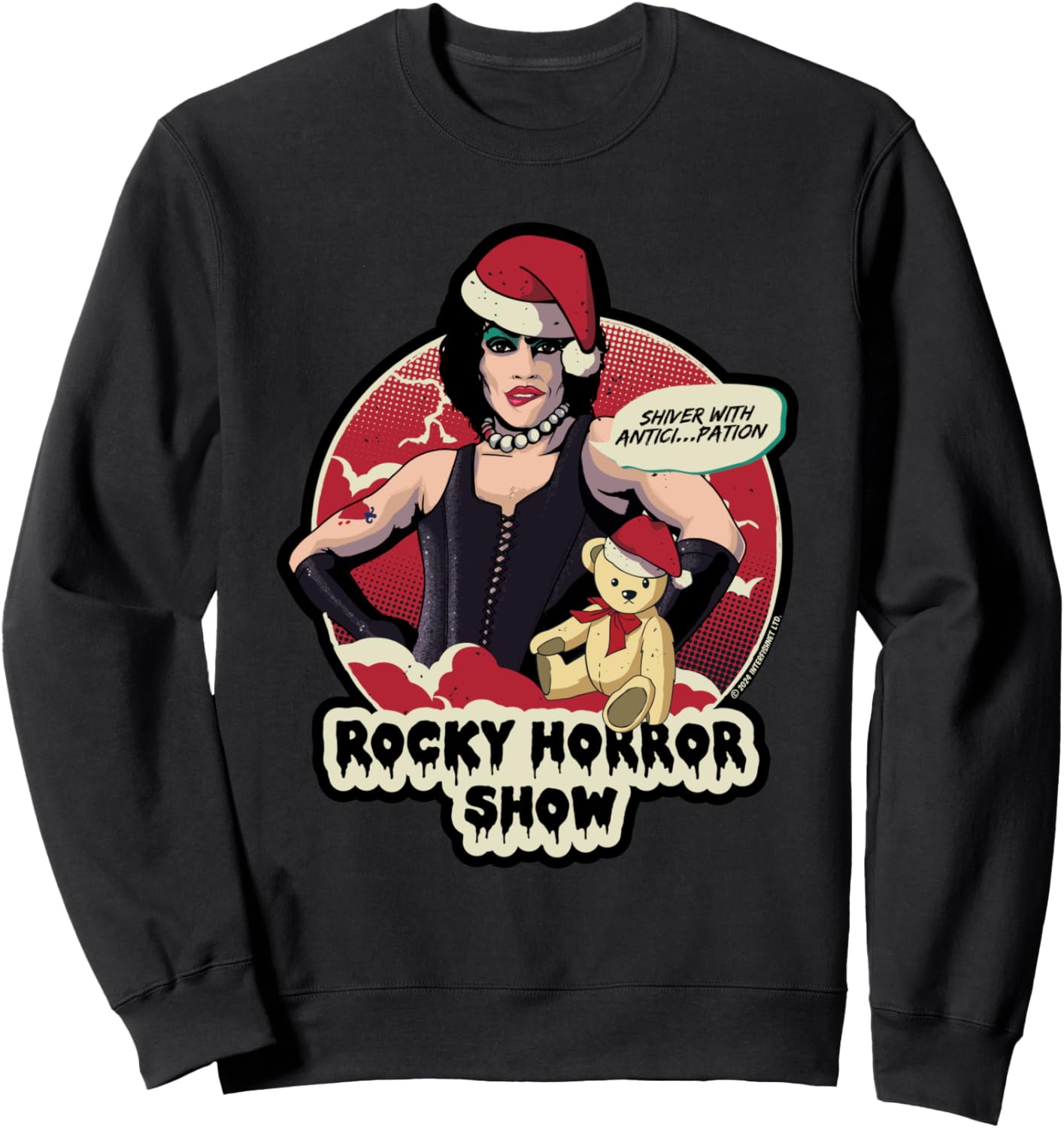 Rocky Horror Show Christmas Dr Frank N Furter Shiver Sweatshirt