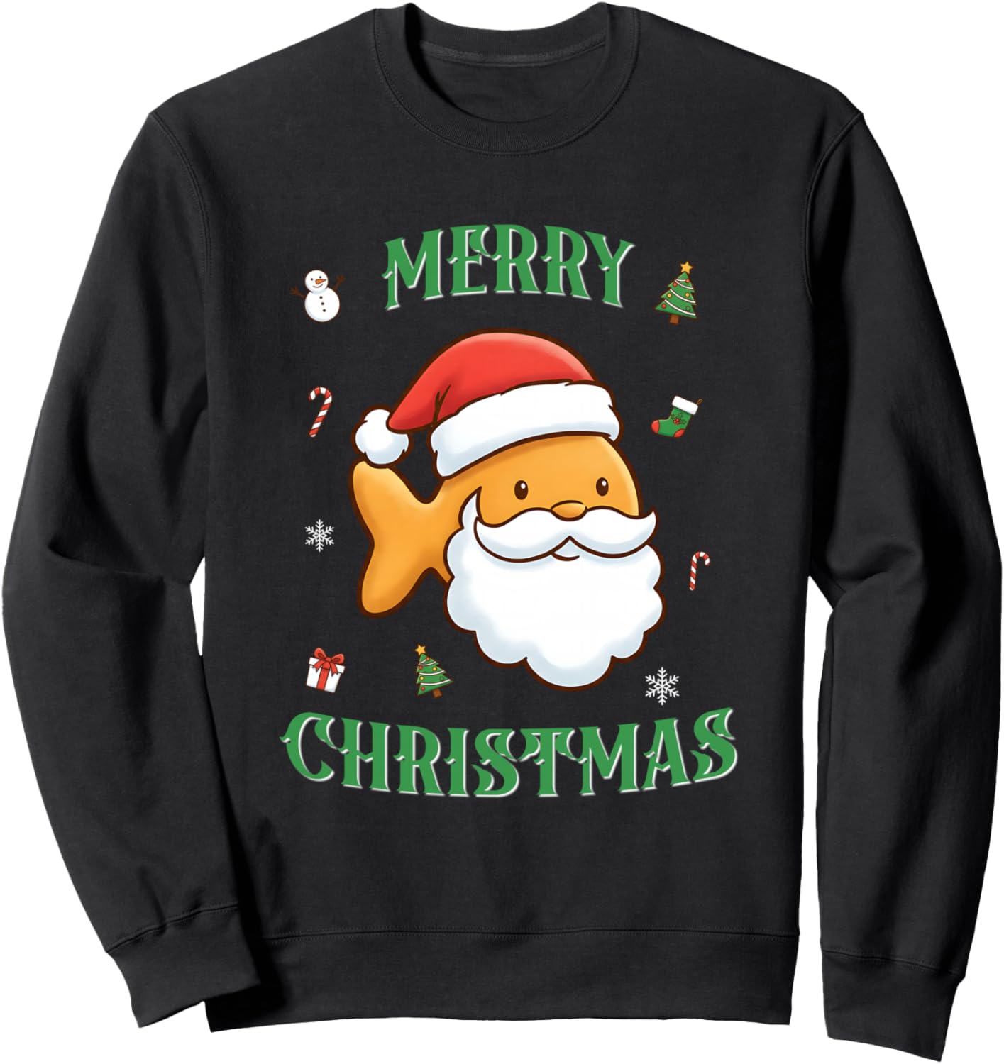 Santa Goldfish Cracker Sweatshirt