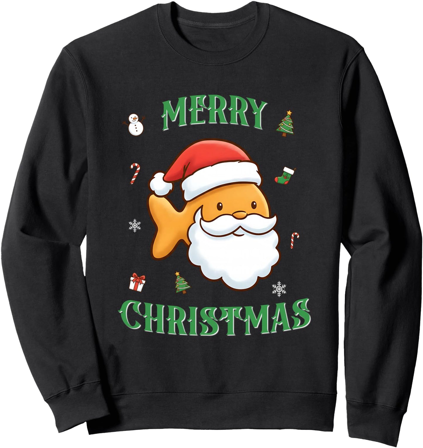 Santa Goldfish Cracker Sweatshirt