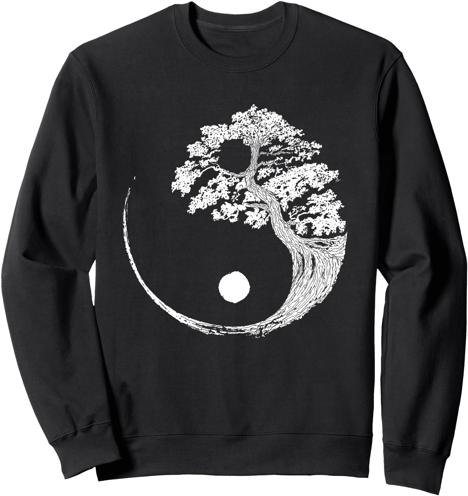 Yin Yang Bonsai Tree Japanese Buddhist Zen Sweatshirt Sweatshirt