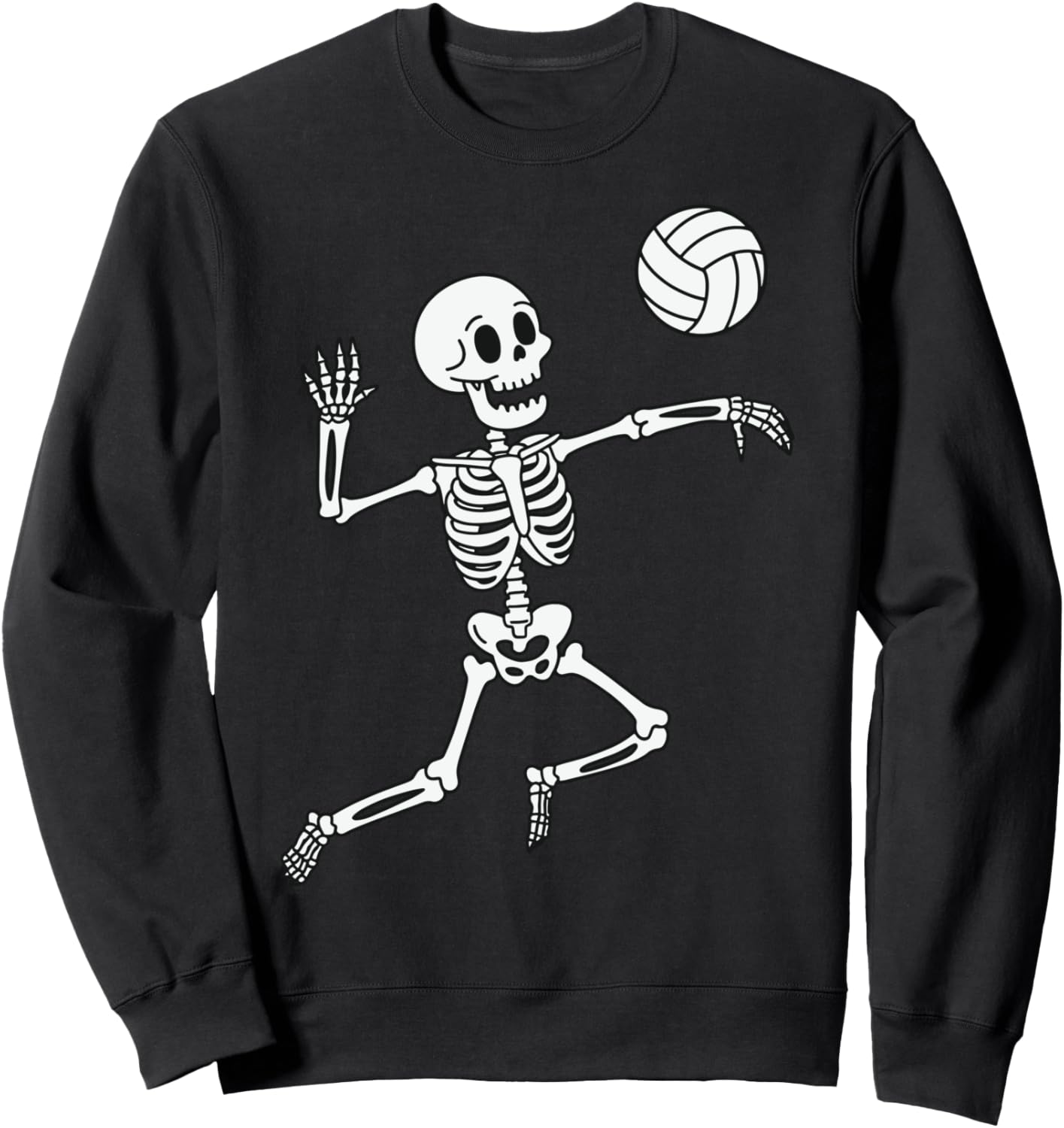 Skeleton Playing Volleyball Sweatshirt