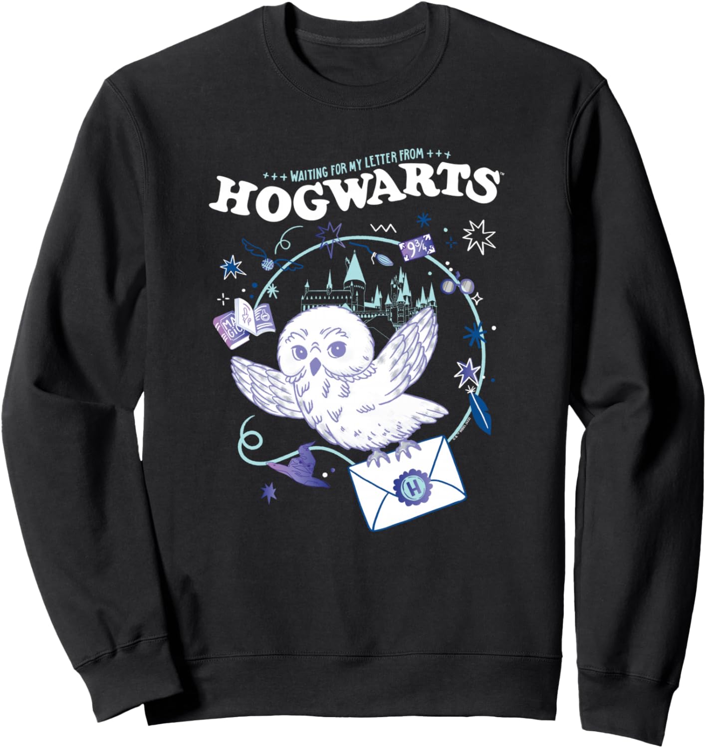 Harry Potter Deathly Hallows 2 Hogwarts Owl Messenger Sweatshirt