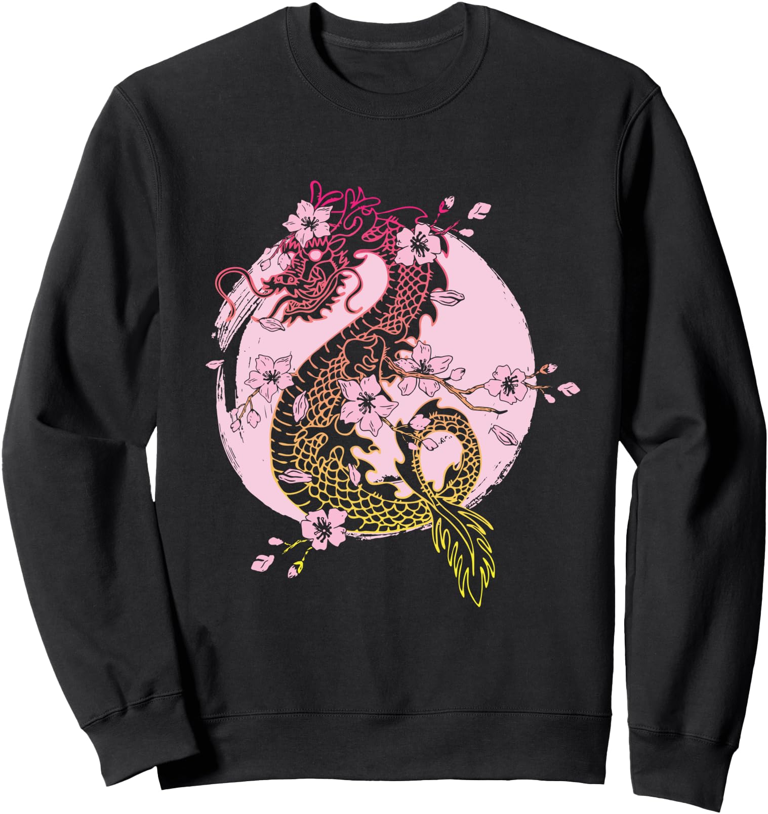 Dragon and japanese Dragon with cherry blossom Sweatshirt