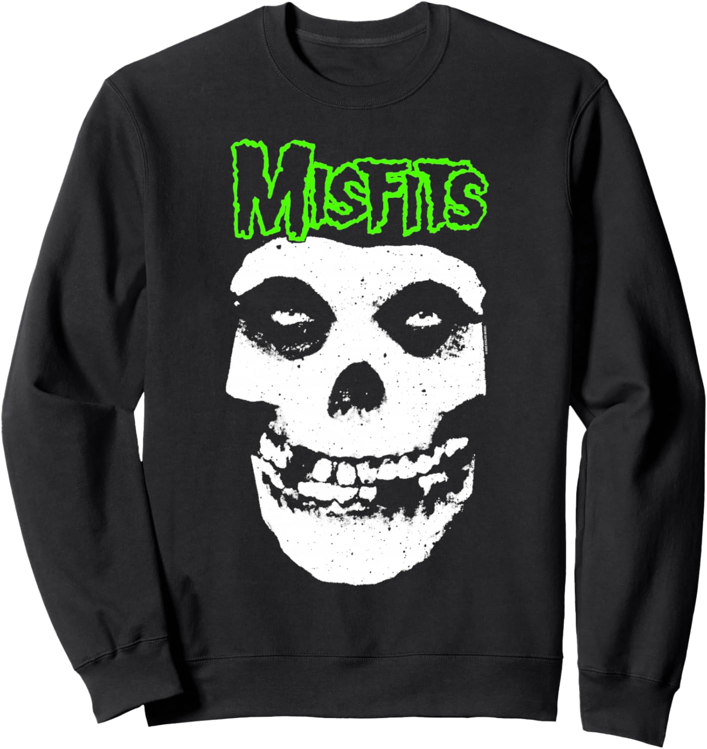 Misfits - Green Skull Logo Sweatshirt
