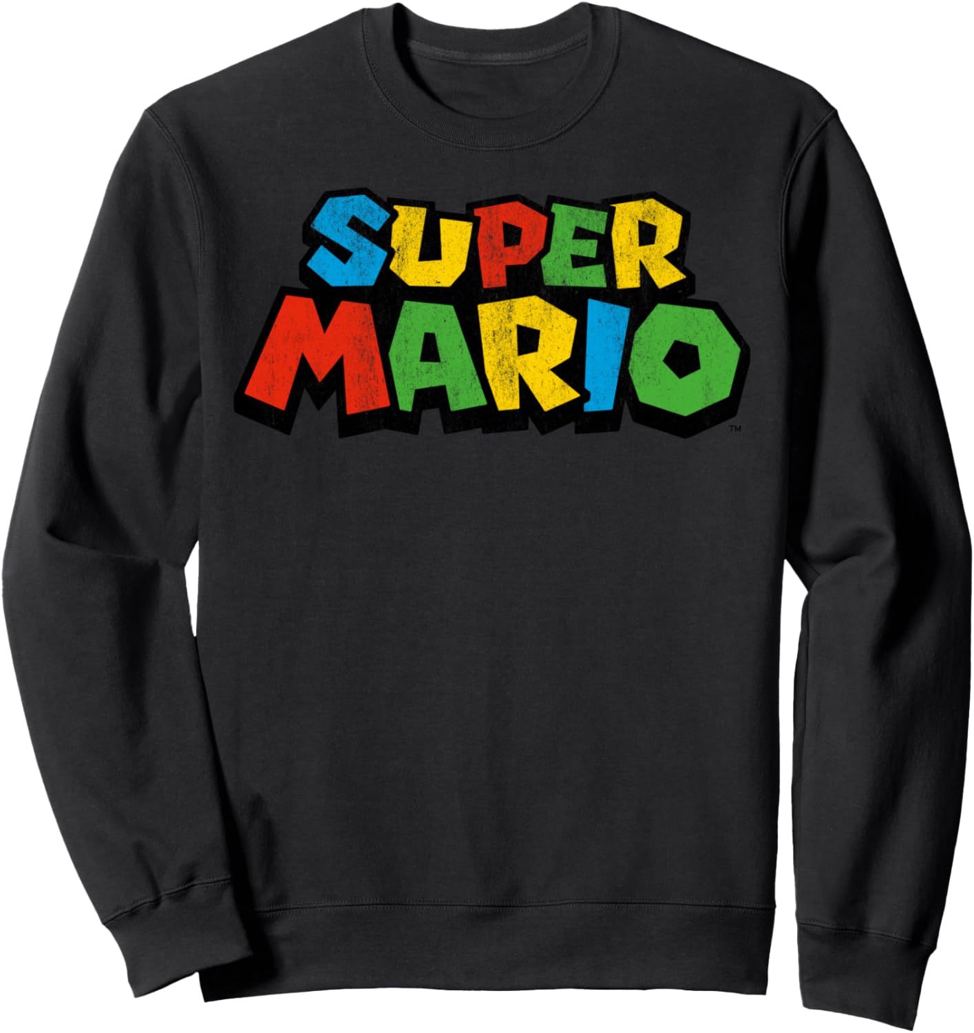Super Mario Colorful Game Logo Sweatshirt