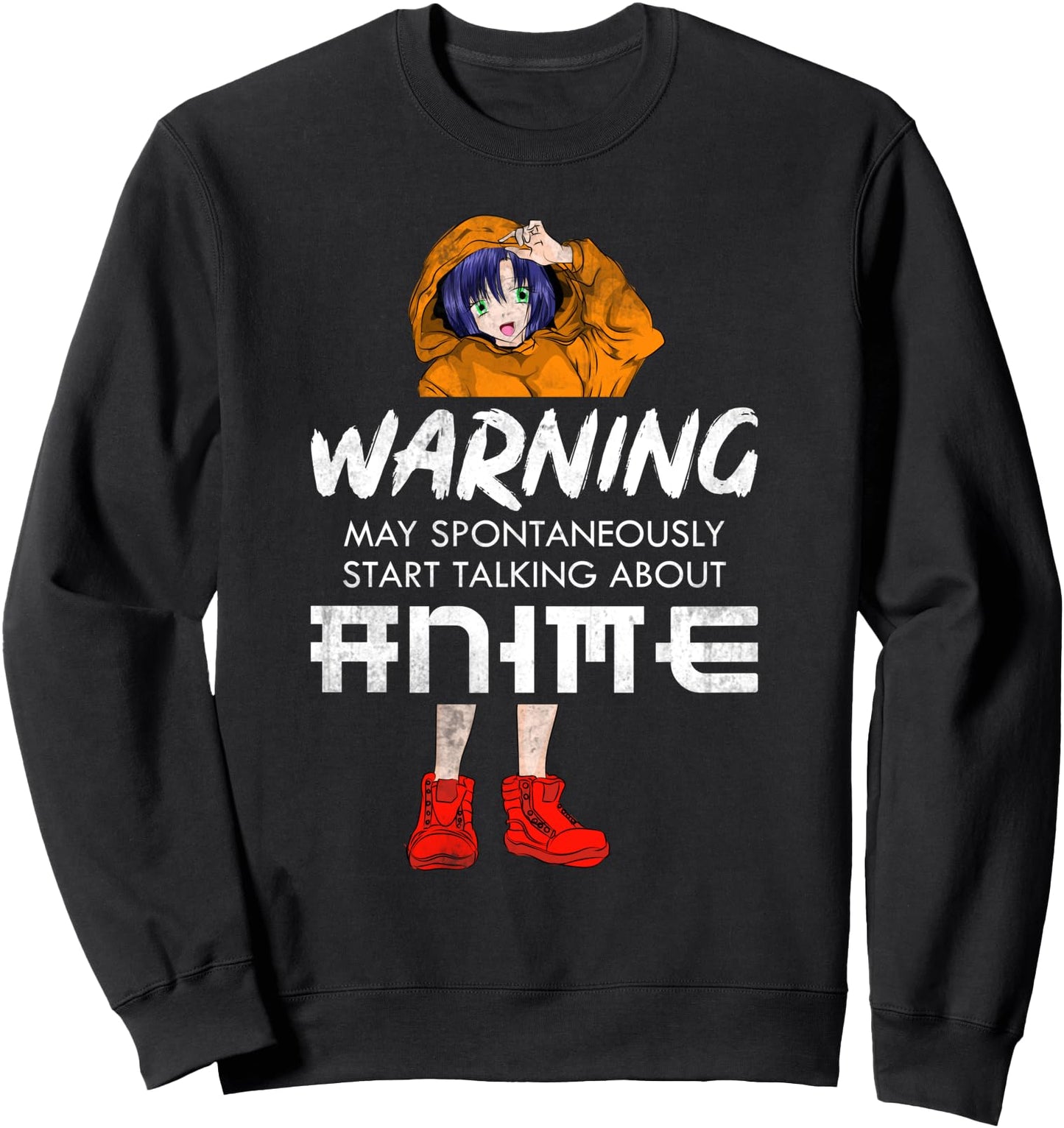 Kawaii Otaku Boys Girls Gift Japanese Manga Funny Anime Sweatshirt