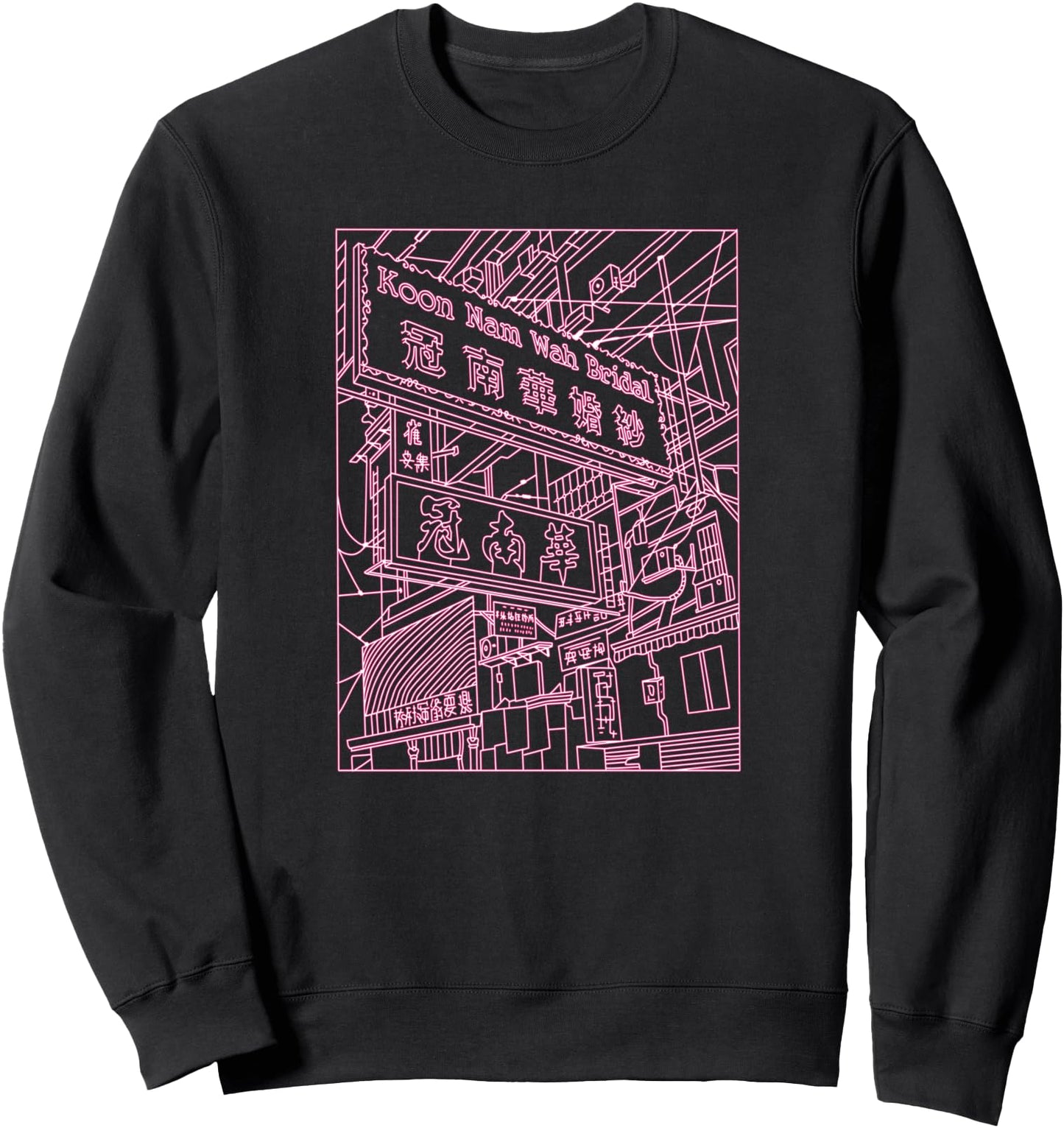 Tokyo Street Line Art Japan Japanese City Sweatshirt