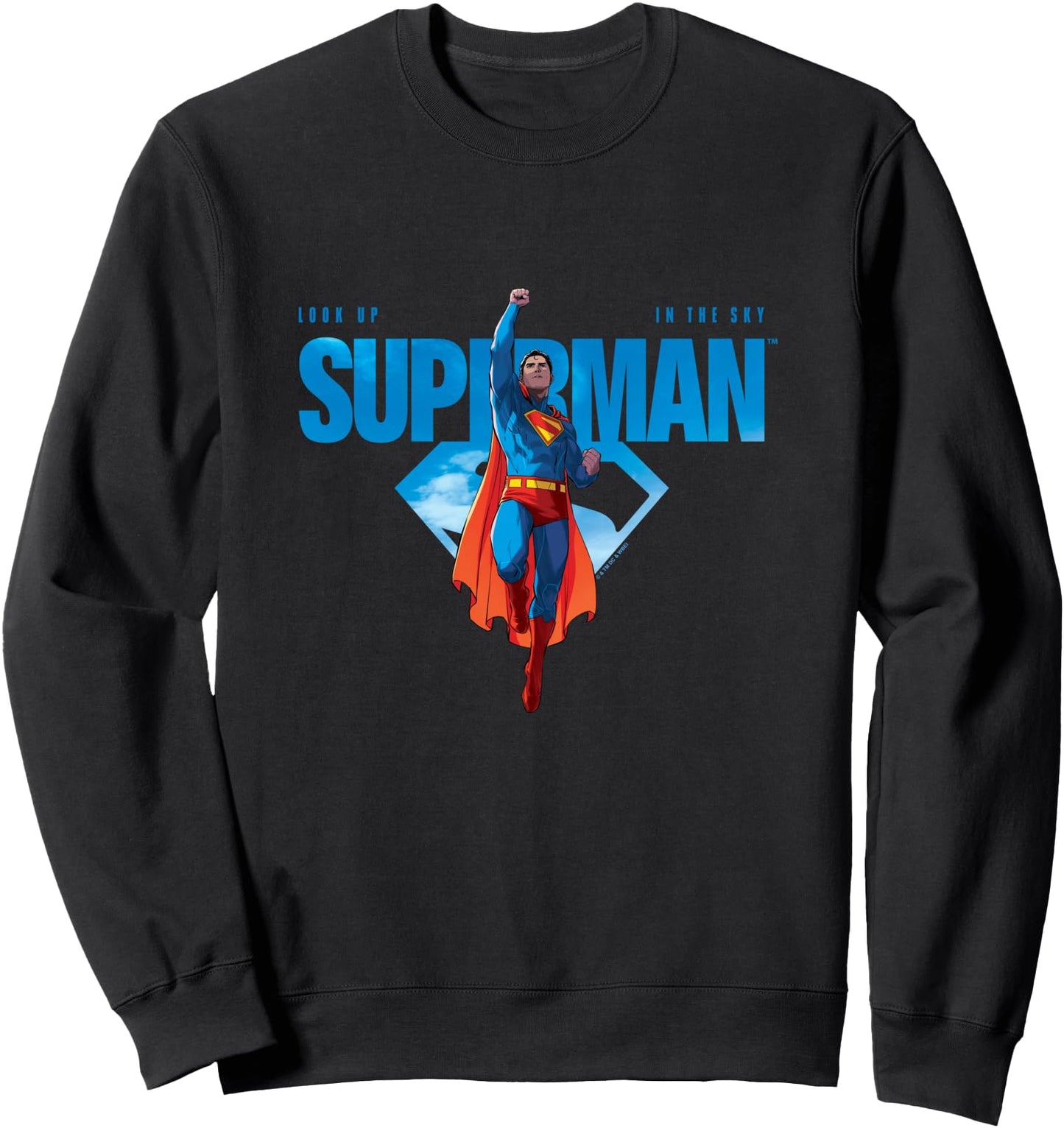 Superman (2025) Look Up In The Sky Superman Logo Sweatshirt