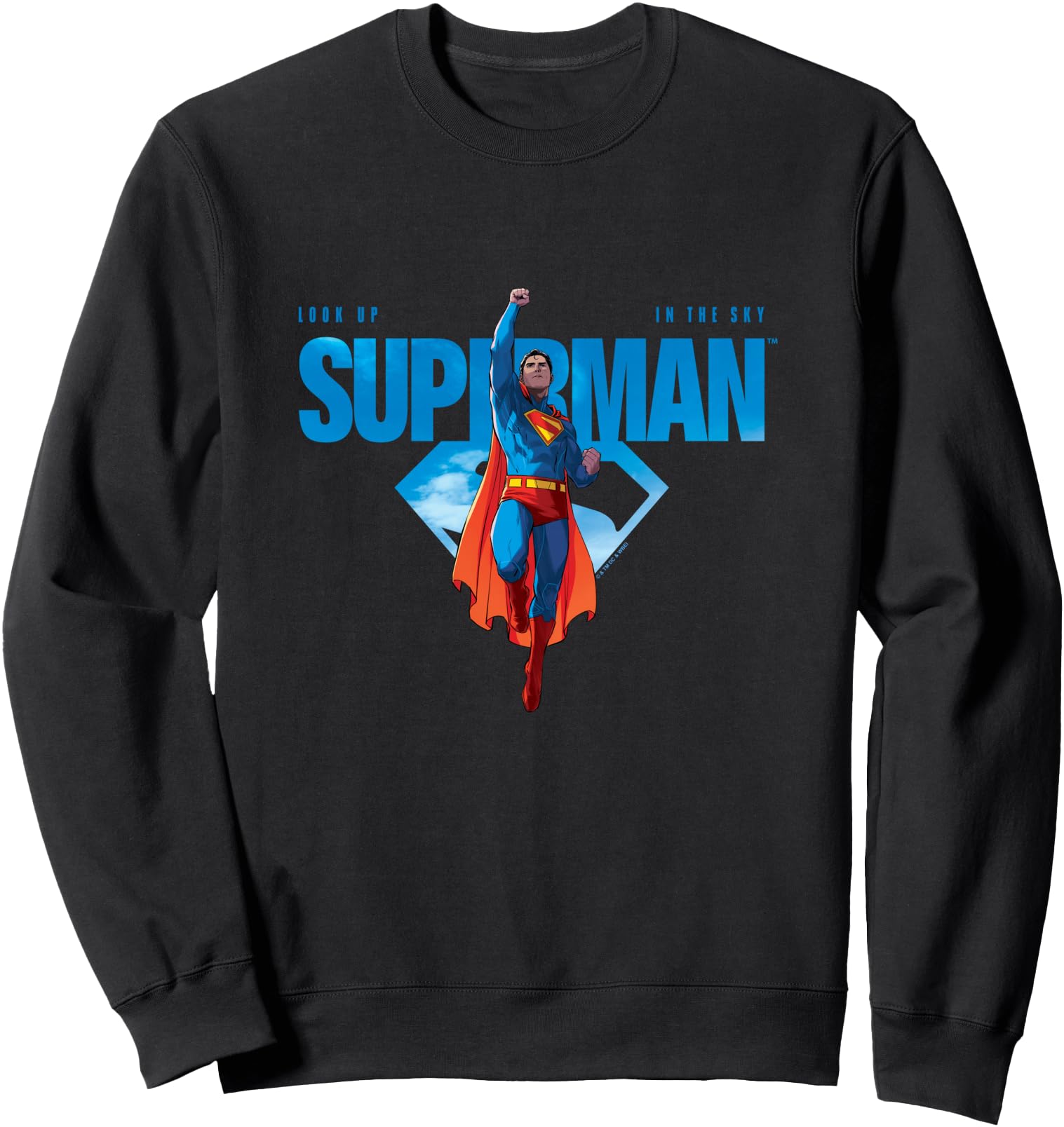 Superman (2025) Look Up In The Sky Superman Logo Sweatshirt