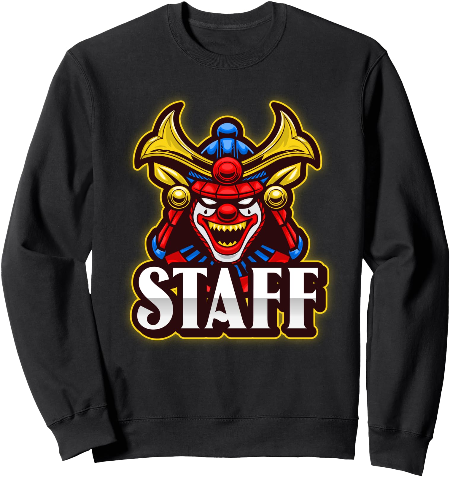 Circus Clown Staff Funny Japanese Carnival Jester Warrior Sweatshirt