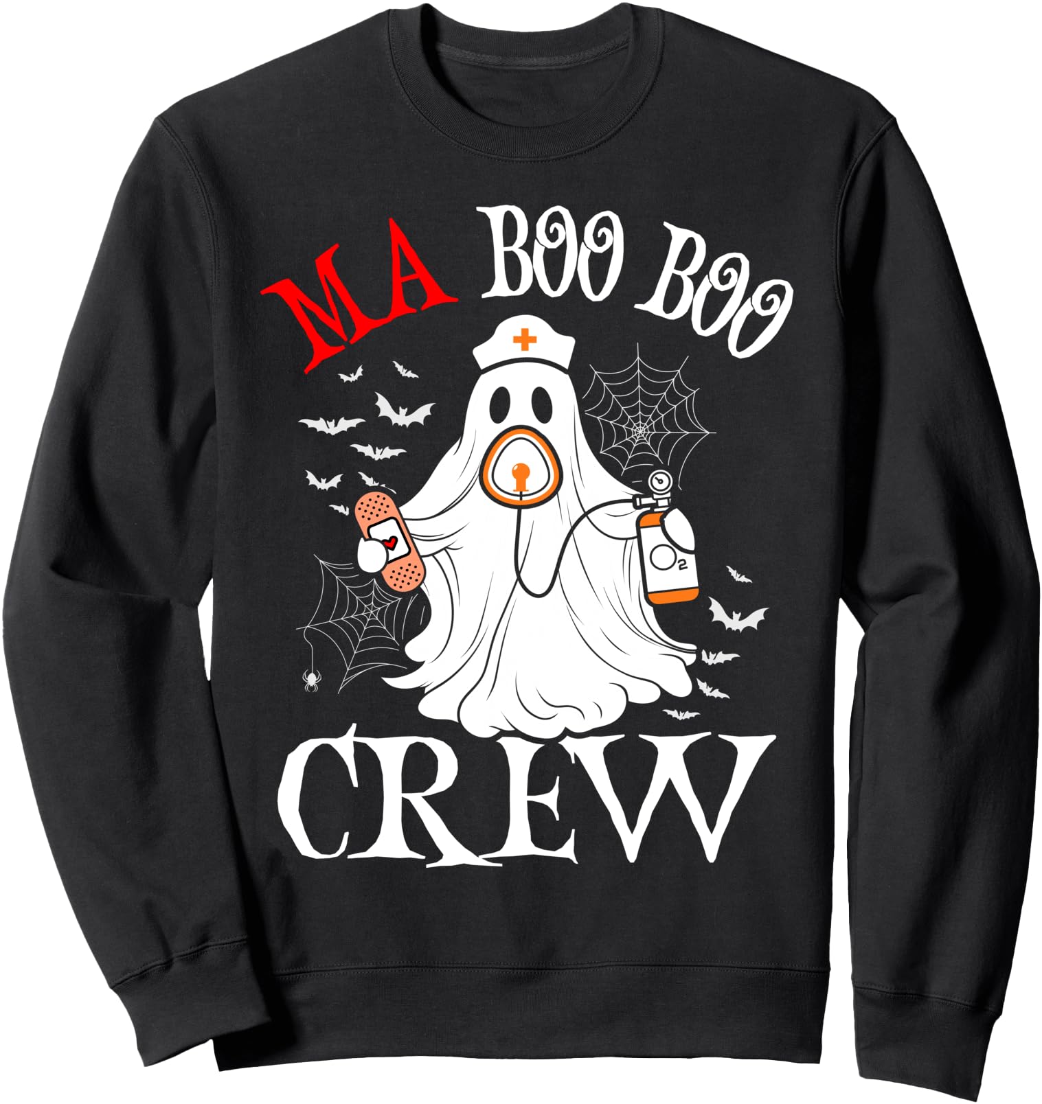 Medical assistant Boo Crew Vintage Halloween CMA Nurse Sweatshirt
