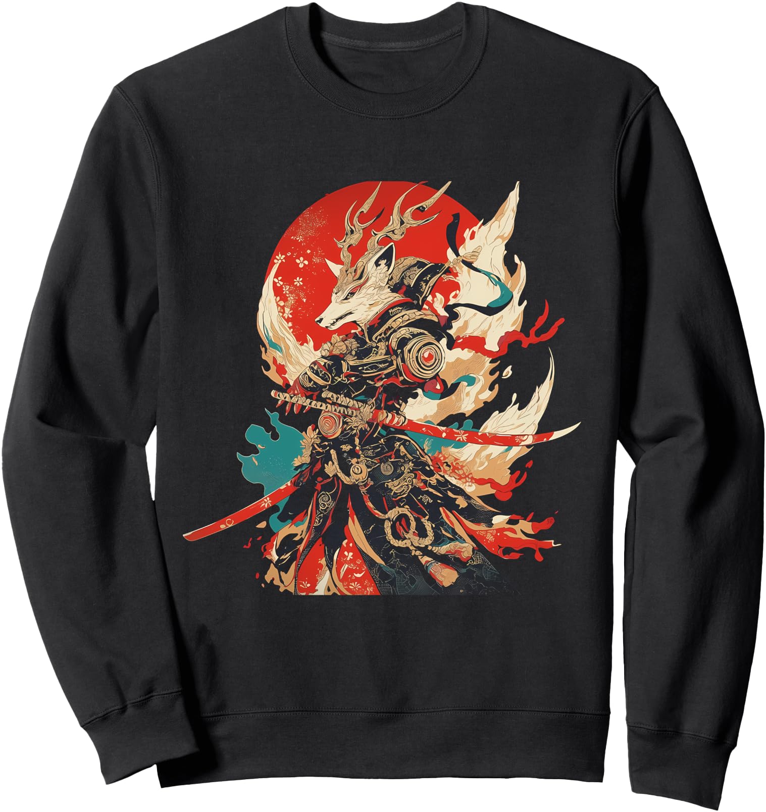 Samurai Fox Warrior Japanese Spirit Animal Sweatshirt