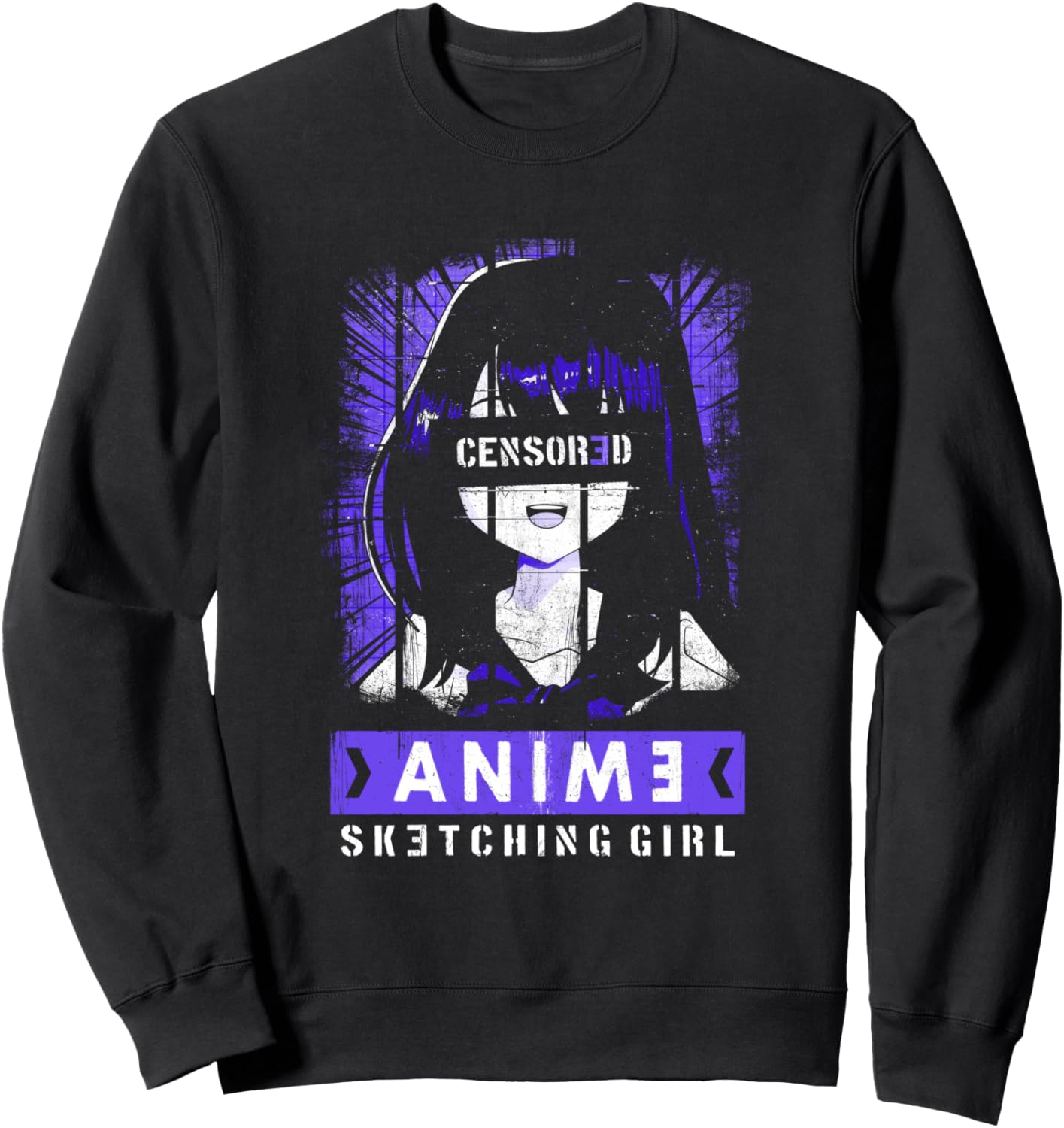 Japanese Cosplay Mangaka Drawing Manga Anime Sketching Girl Sweatshirt