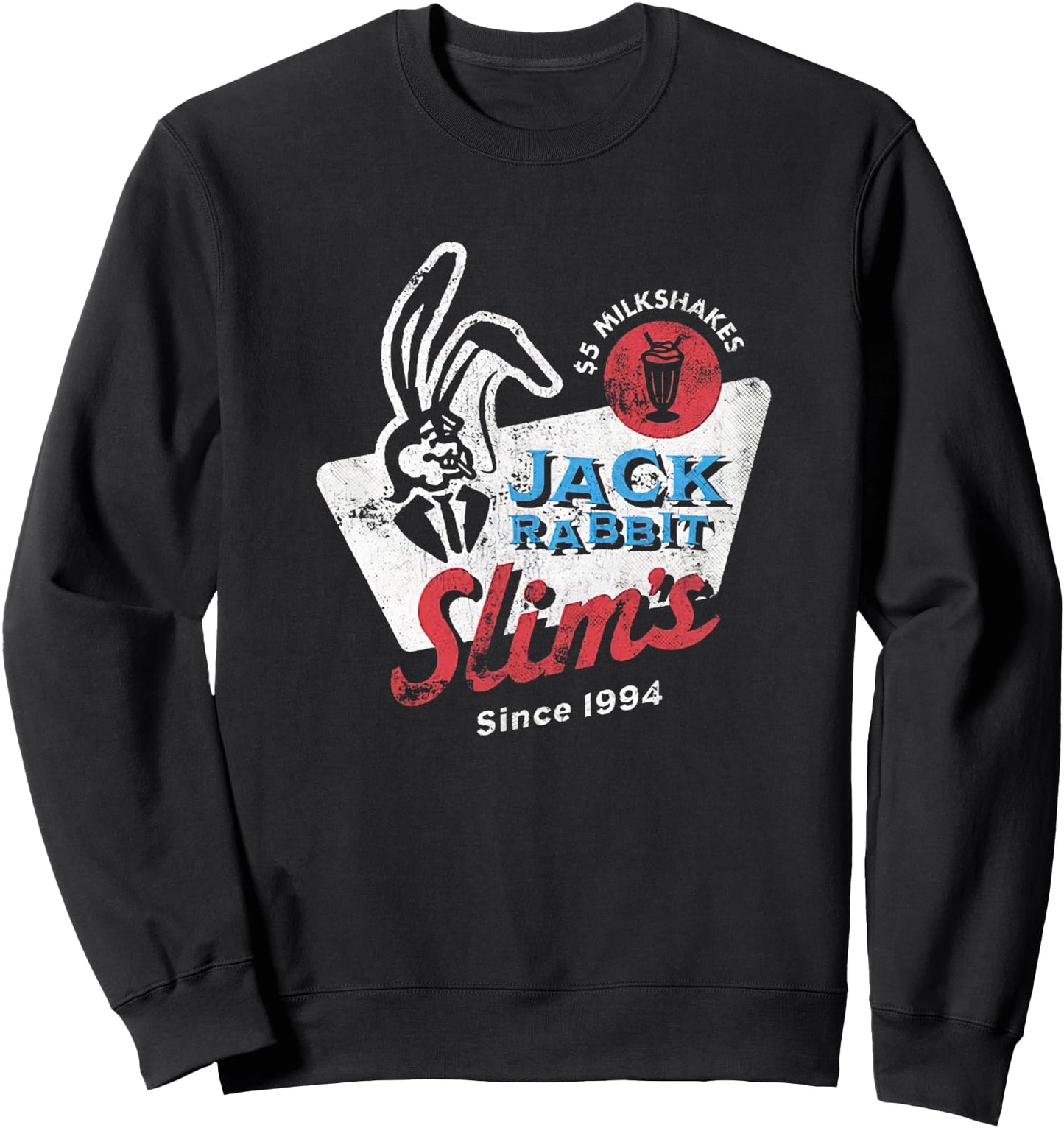 Rabbit Jack Slim's Pulp Milkshake Restaurant Retro Vintage Sweatshirt