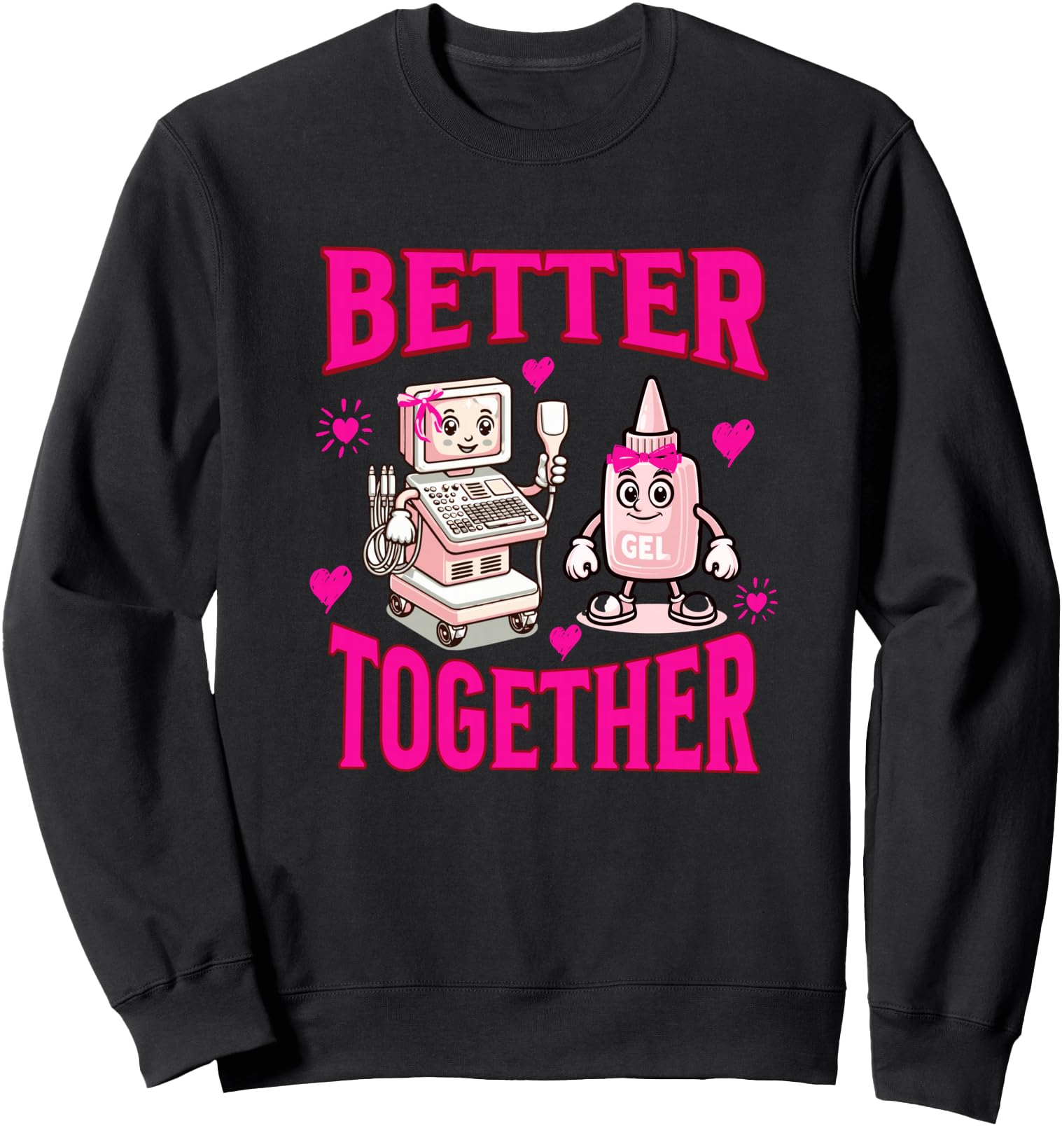 Sonography Valentines Day Sonographer Ultrasound Tech VDay Sweatshirt