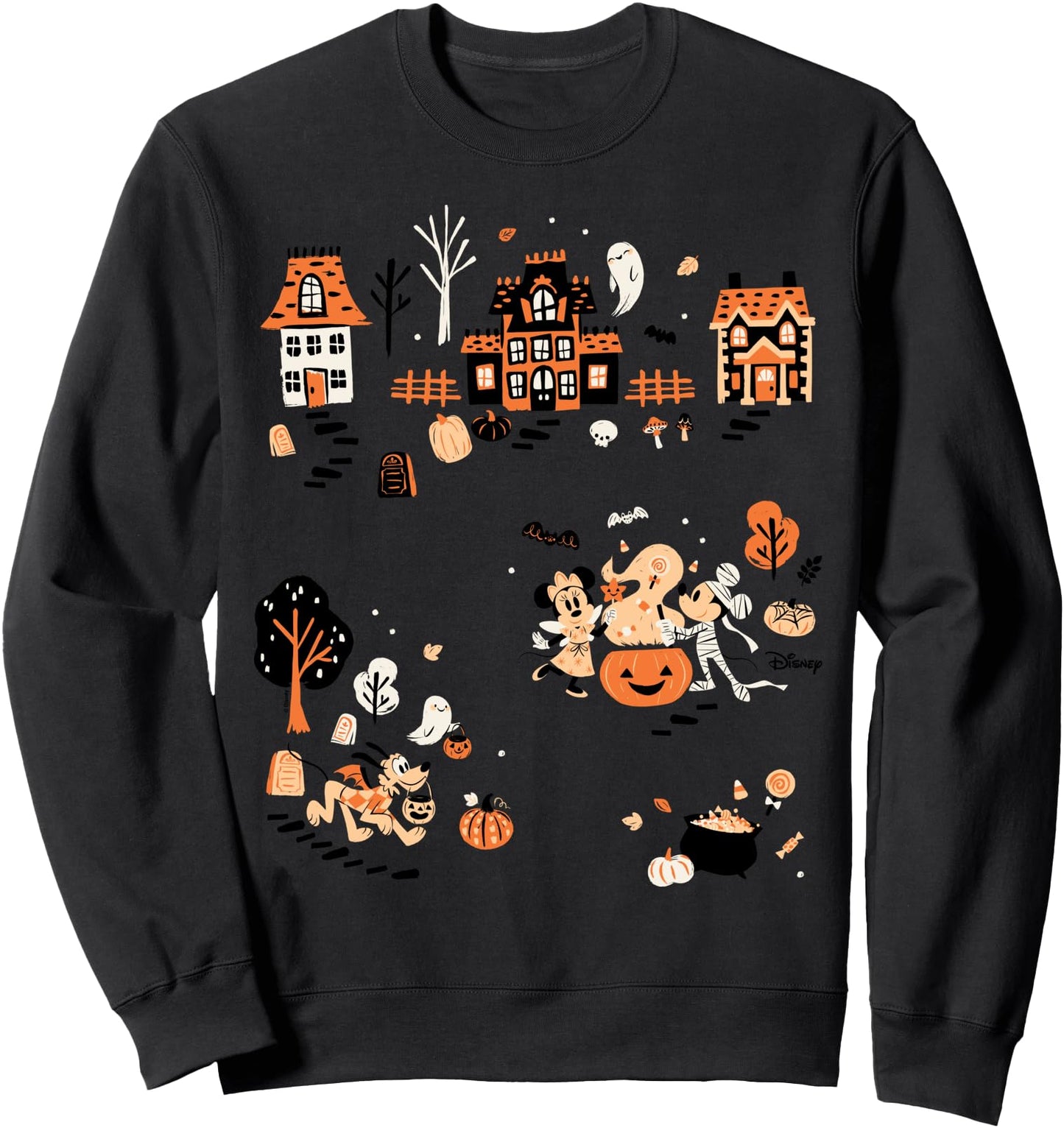 Mickey Mouse and Friends Halloween Village Sweatshirt