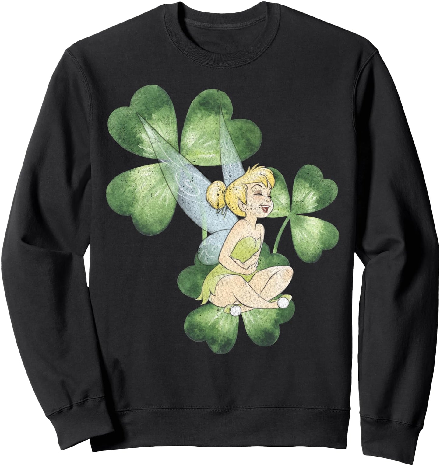 Disney Peter Pan St. Patrick's Day Tinker Bell Clover Retro Sweatshirt