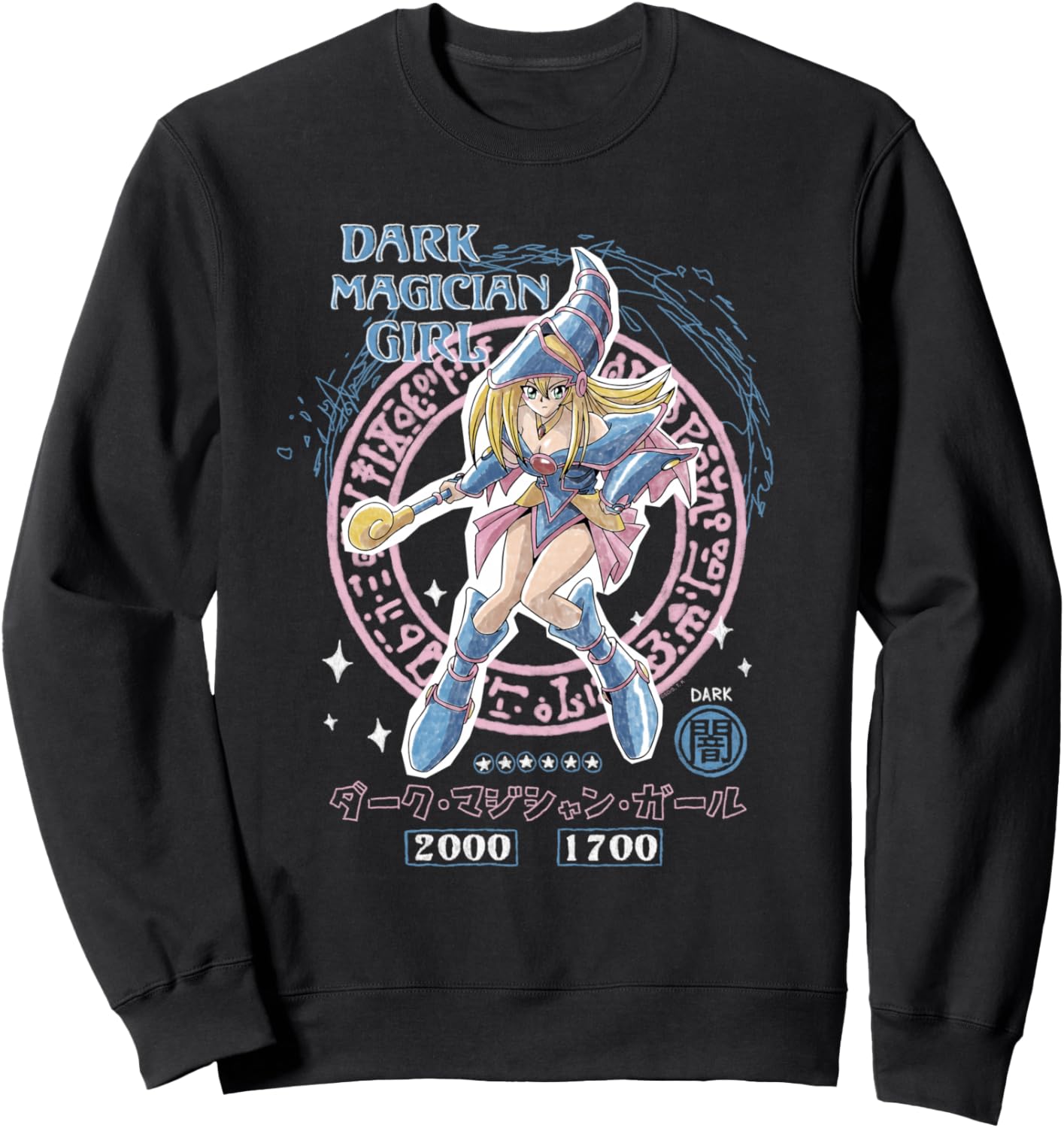 Yu-Gi-Oh! Duel Monsters Dark Magician Girl Card Pose Anime Sweatshirt