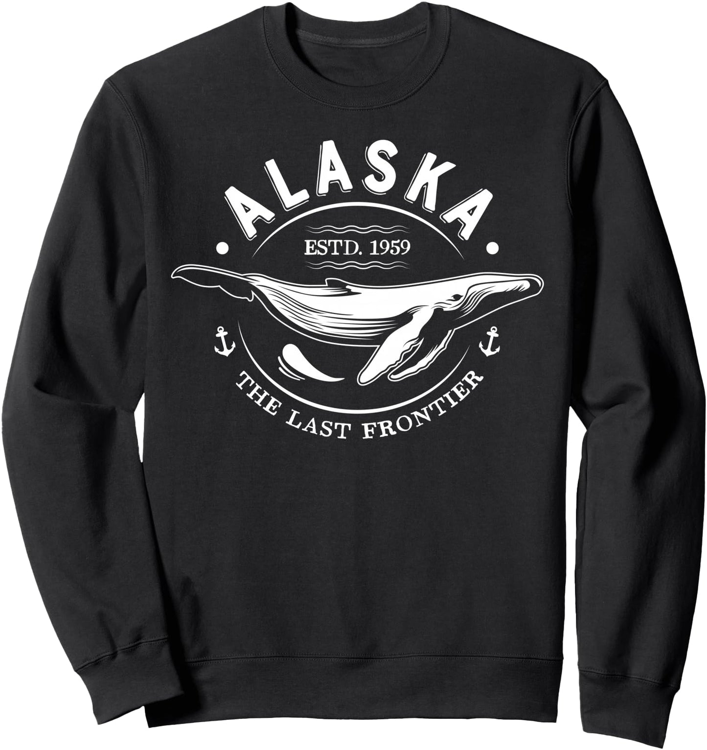 Alaska The Last Frontier Whale Home Cruise Vintage Men Women Sweatshirt
