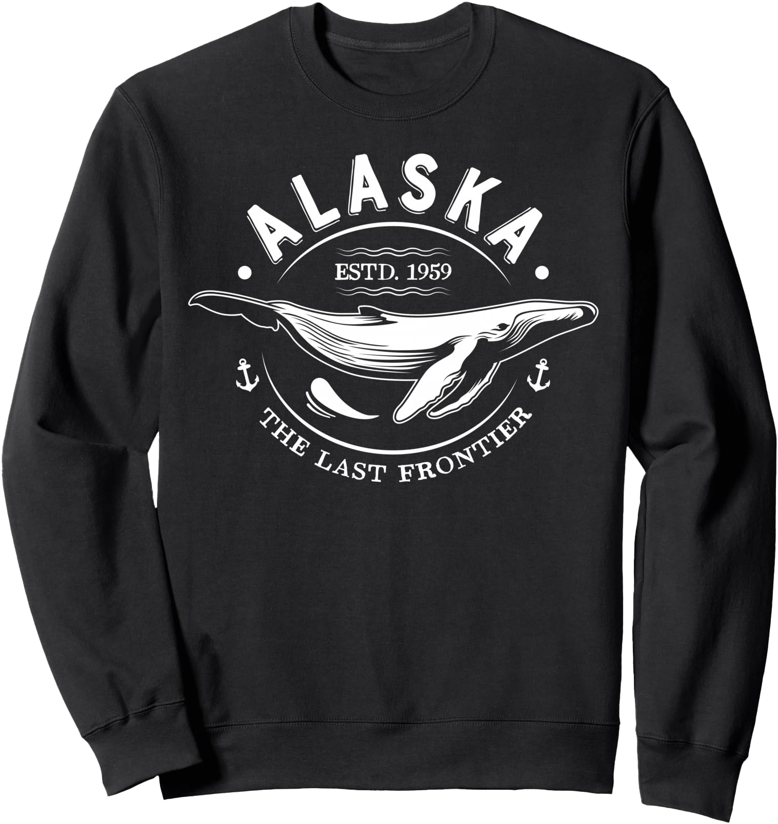 Alaska The Last Frontier Whale Home Cruise Vintage Men Women Sweatshirt