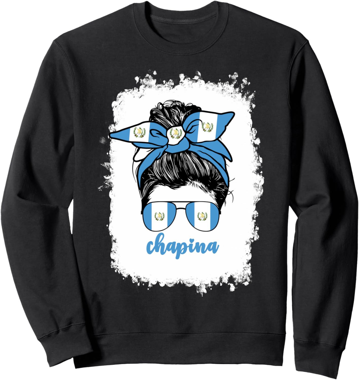 Chapina Guatemalan Women Girls Guatemala Flag Girl Woman Sweatshirt