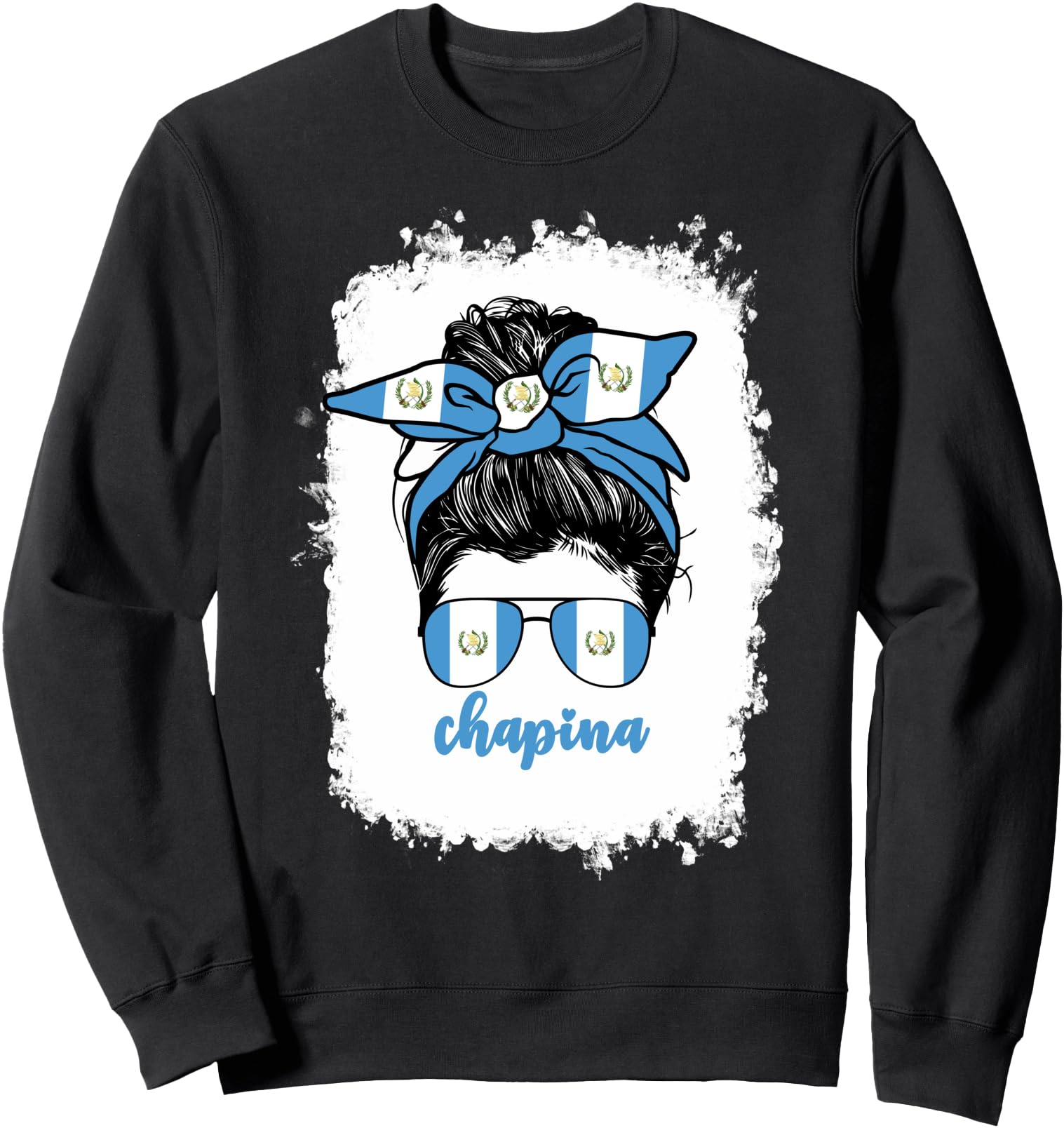 Chapina Guatemalan Women Girls Guatemala Flag Girl Woman Sweatshirt