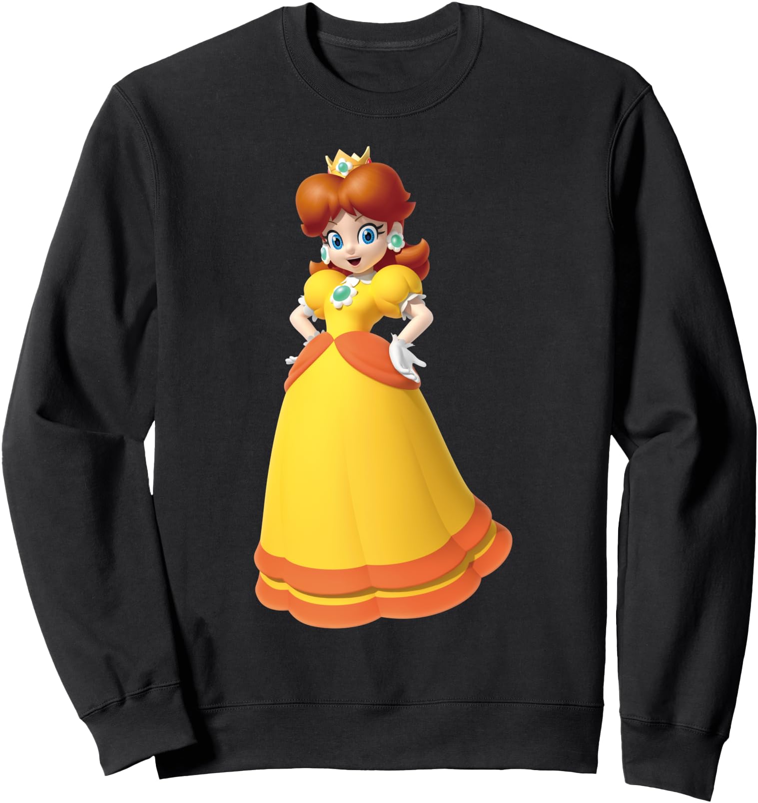 Super Mario Princess Daisy 3D Nintendo Icon Color Poster Sweatshirt