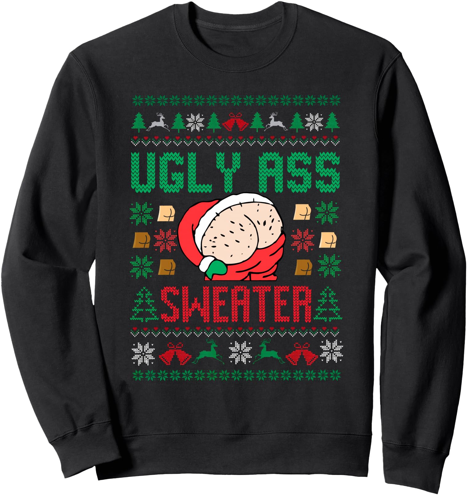 Ugly Ass Sweater Santa Merry Christmas Funny Pajamas Xmas Sweatshirt