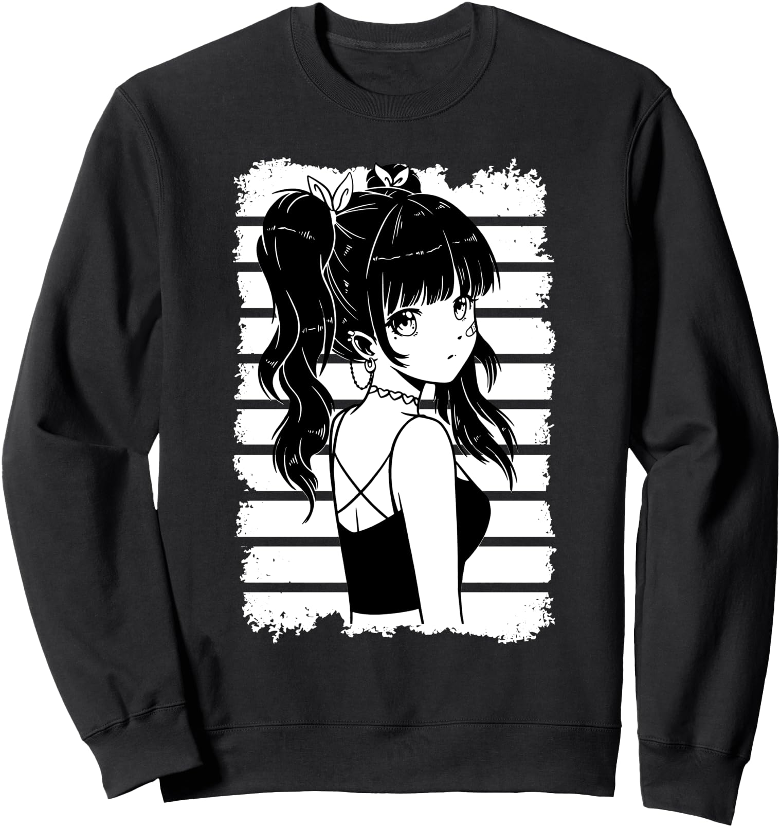 Kawaii Anime Goth Girl Otaku Japanese Aesthetic Vaporwave Sweatshirt