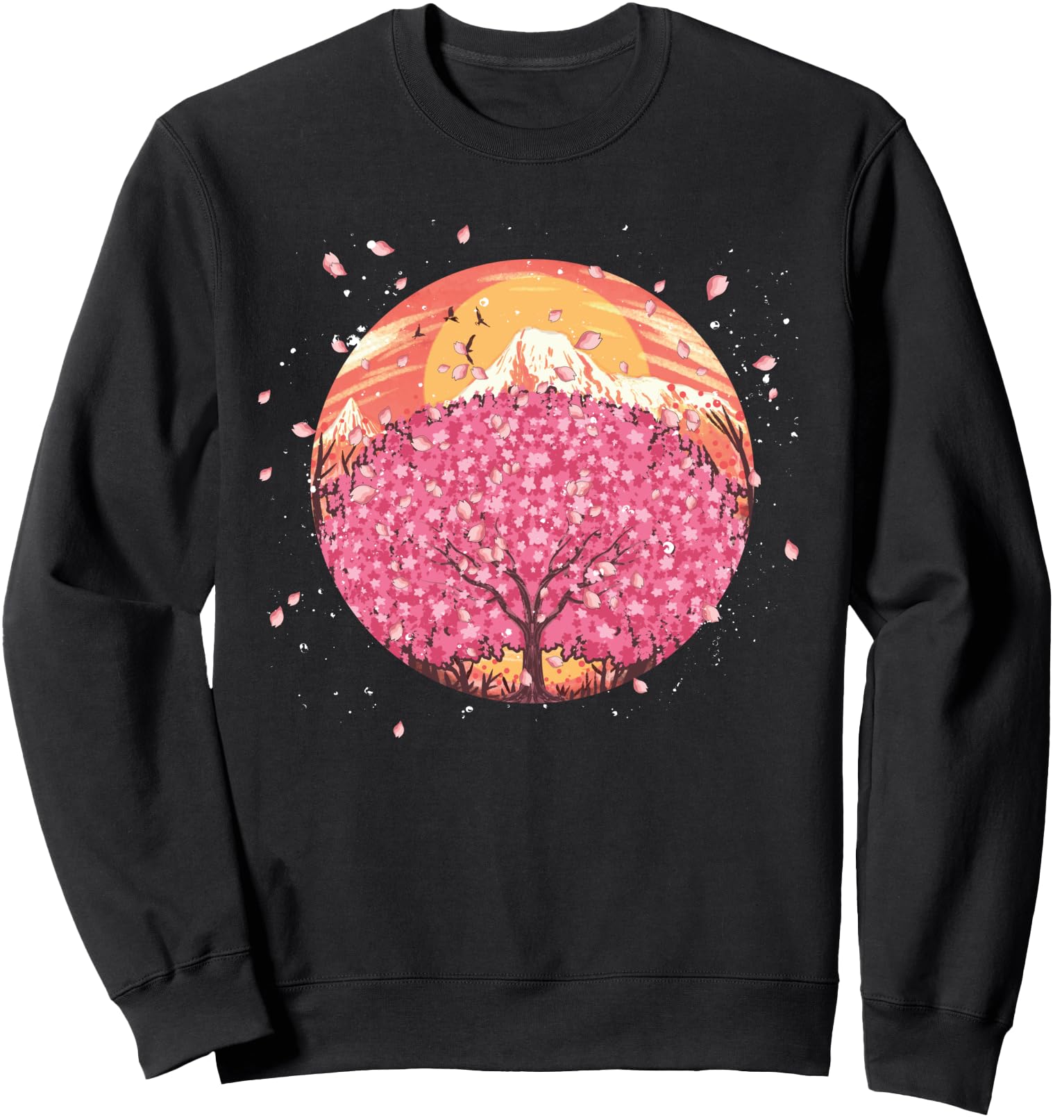 Floral Sakura Tree Pink Flower Japanese Cherry Blossom Sweatshirt