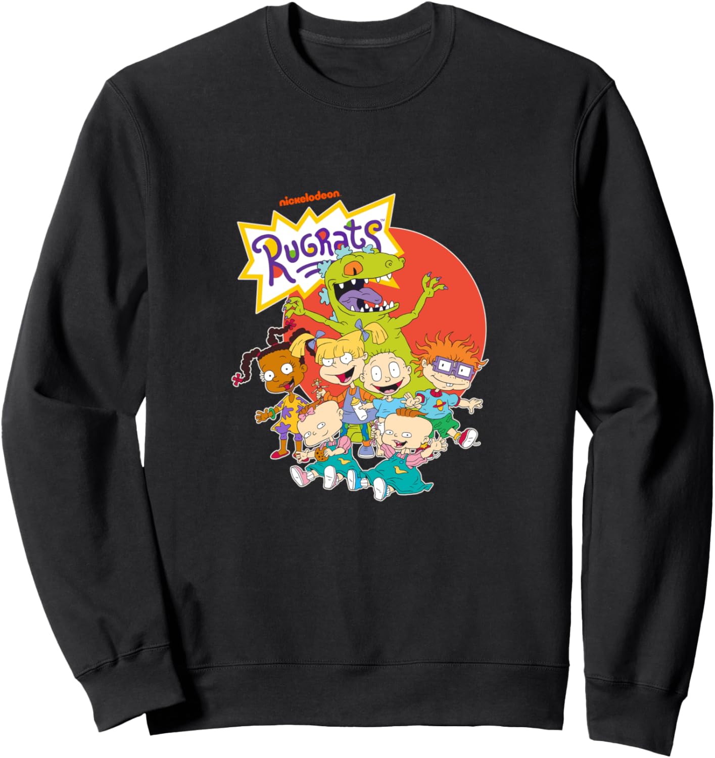 Rugrats Group With Reptar And Nickelodeon Logo Sweatshirt