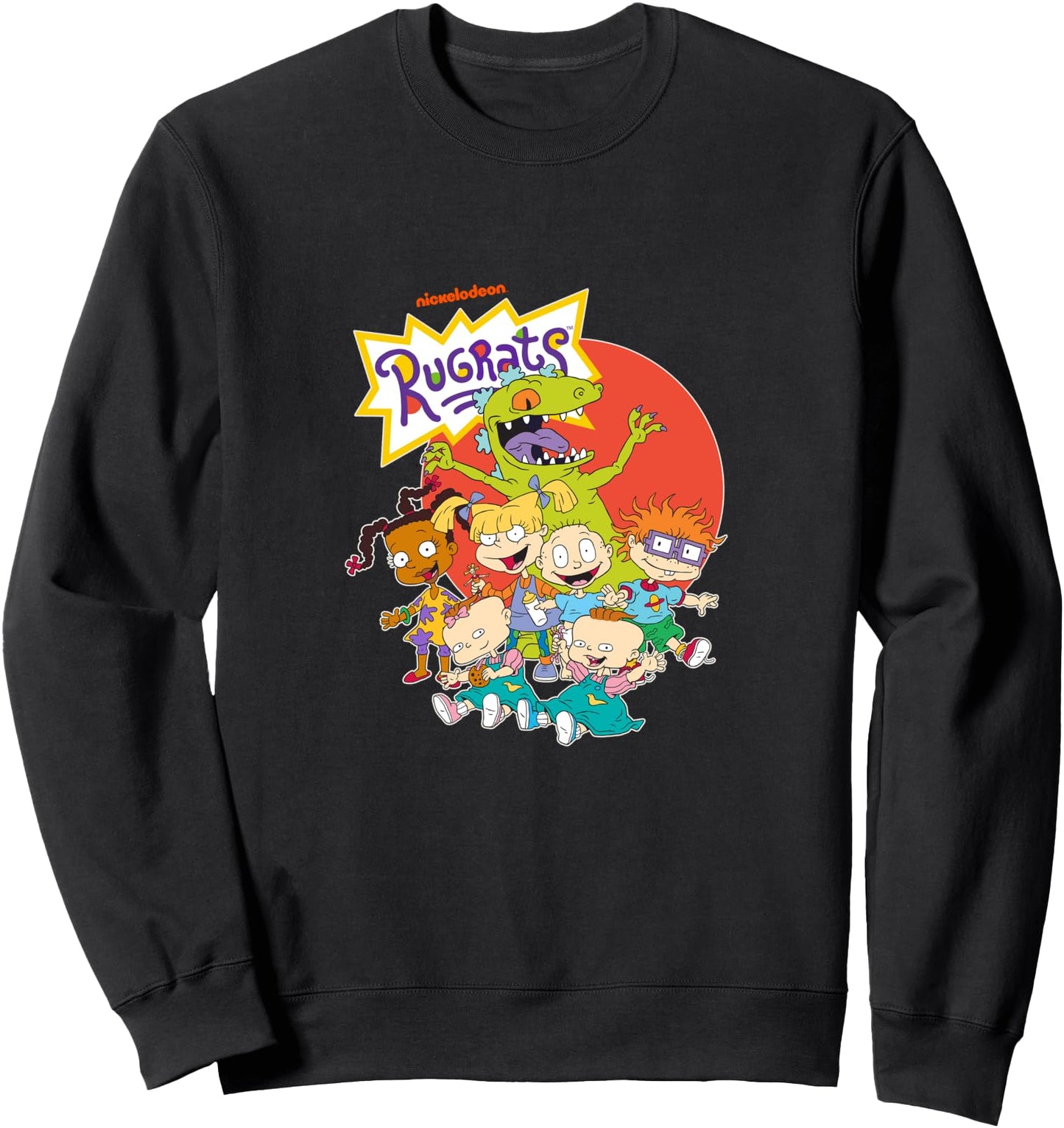 Rugrats Group With Reptar And Nickelodeon Logo Sweatshirt