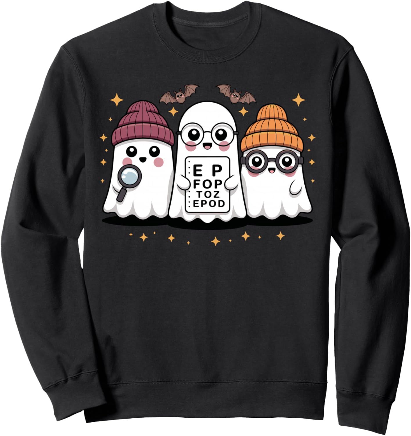 Optometry Halloween Spooky Ophthalmologist Funny Eye Doctor Sweatshirt