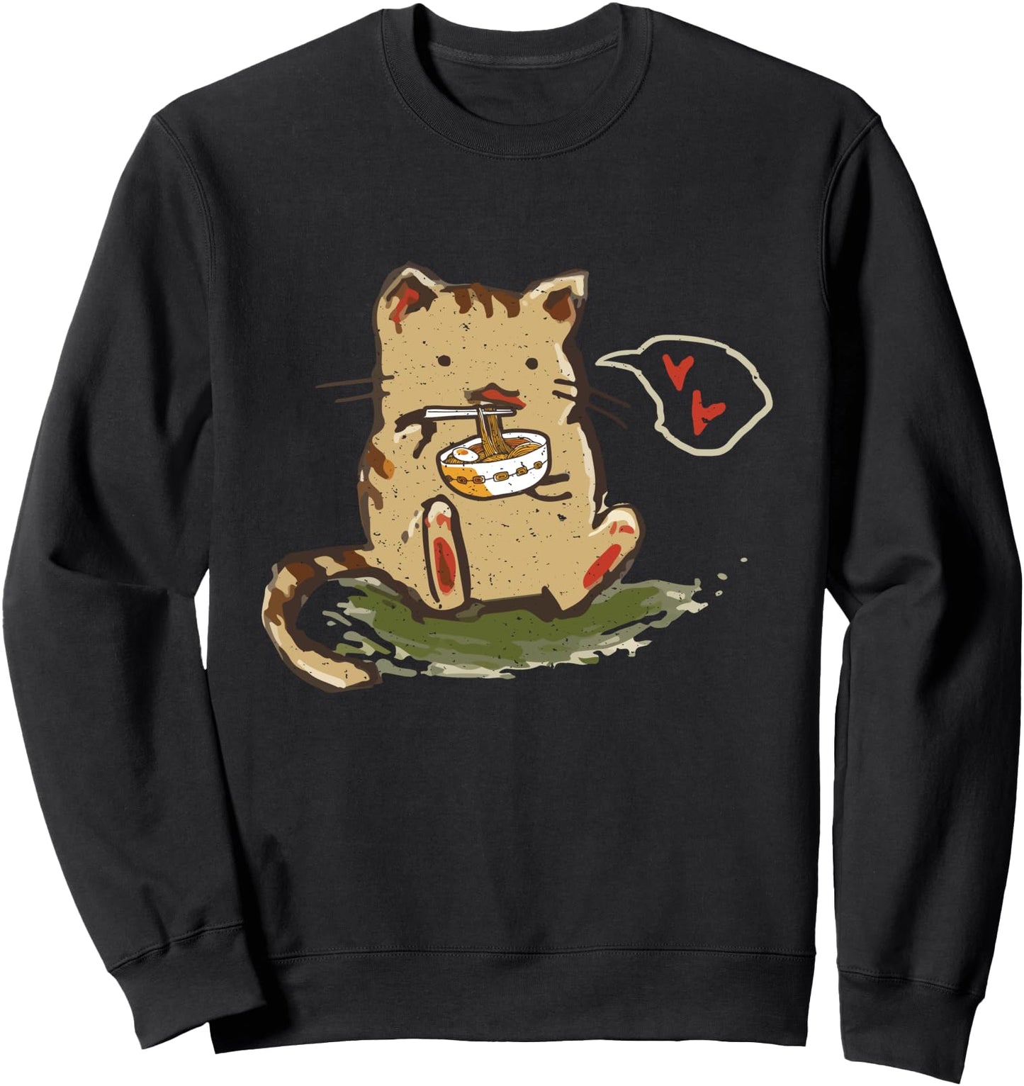 Kawaii Anime Cat Japanese Ramen Noodles Gift Sweat Shirt