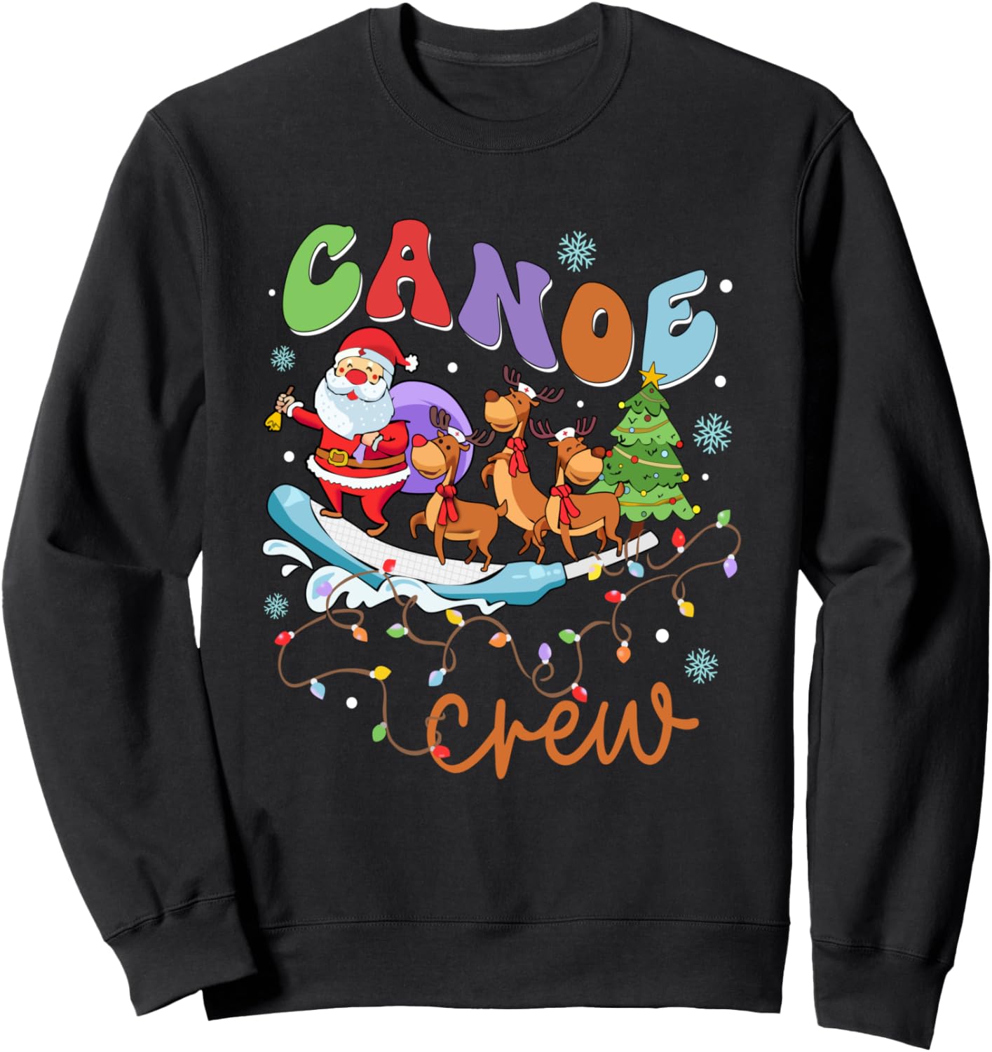 Christmas ICU Nurse Cooter Canoe Crew Er Ed Rn Micu Cvicu Sweatshirt