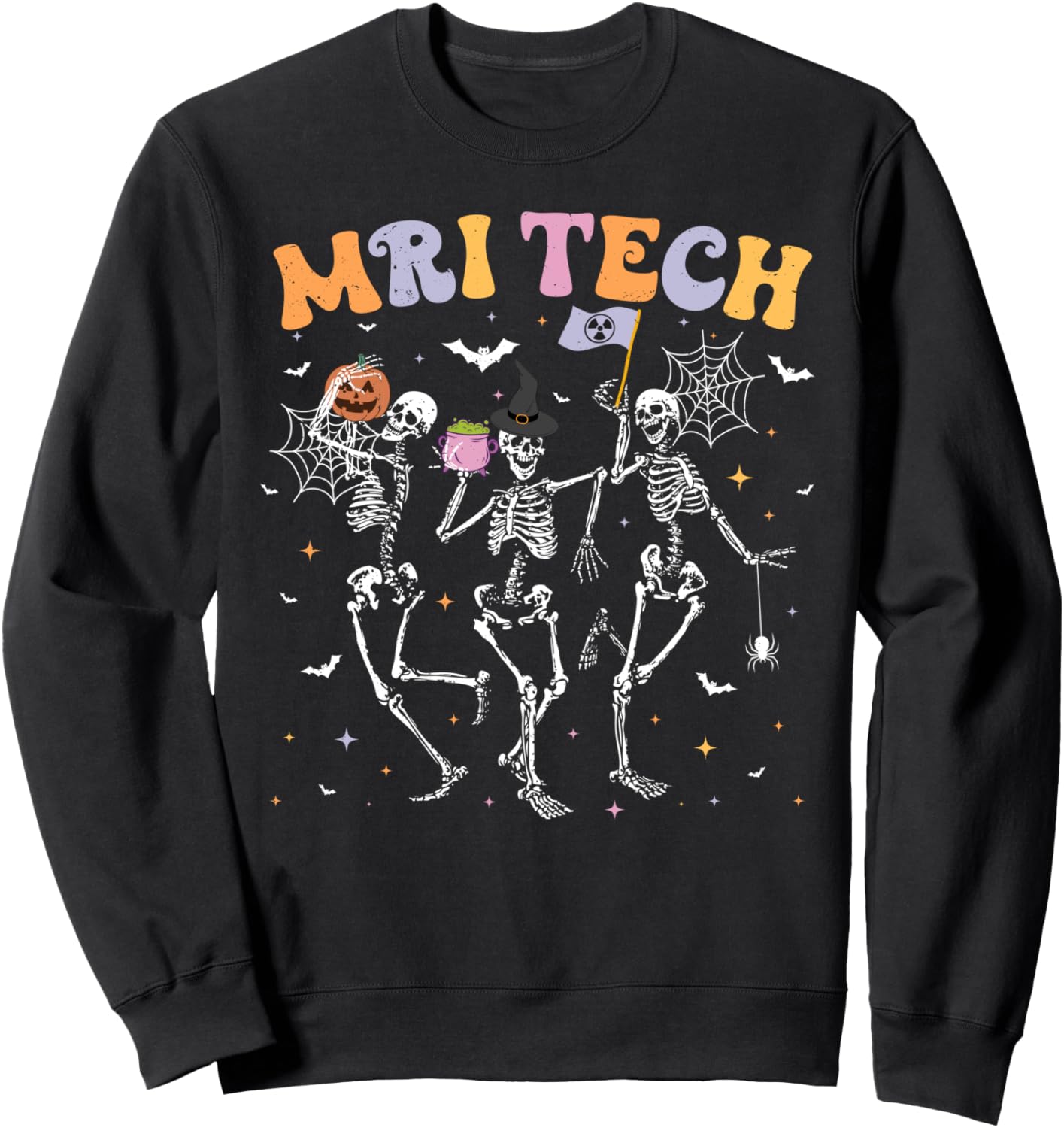 Skeleton MRI Radiology MRI Technologist MRI Tech Halloween Sweatshirt