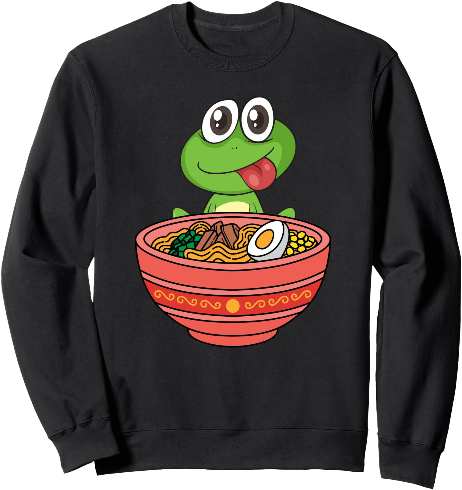 Japanese Noodles Kawaii Frog Ramen Sweatshirt