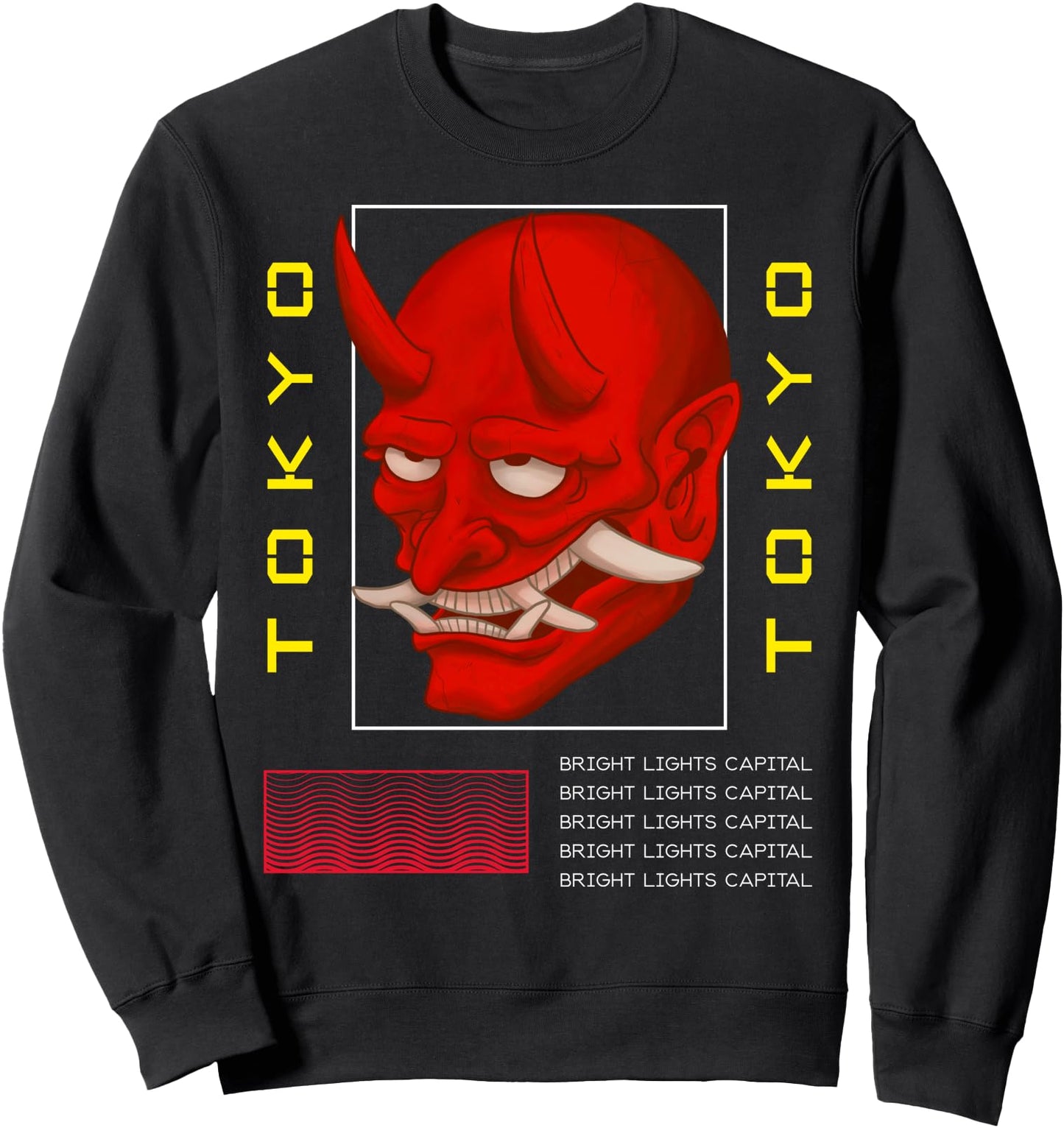 Oni Mask Japanese Demon Face Devil Ronin Sweatshirt