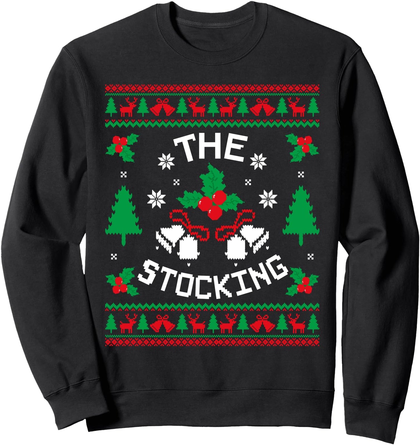 The Stocking Matching Christmas Couples Ugly Xmas Sweater Sweatshirt