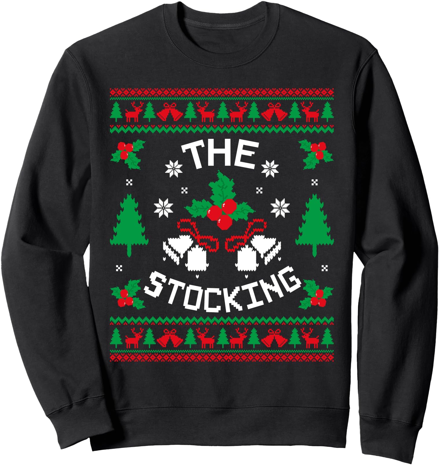 The Stocking Matching Christmas Couples Ugly Xmas Sweater Sweatshirt