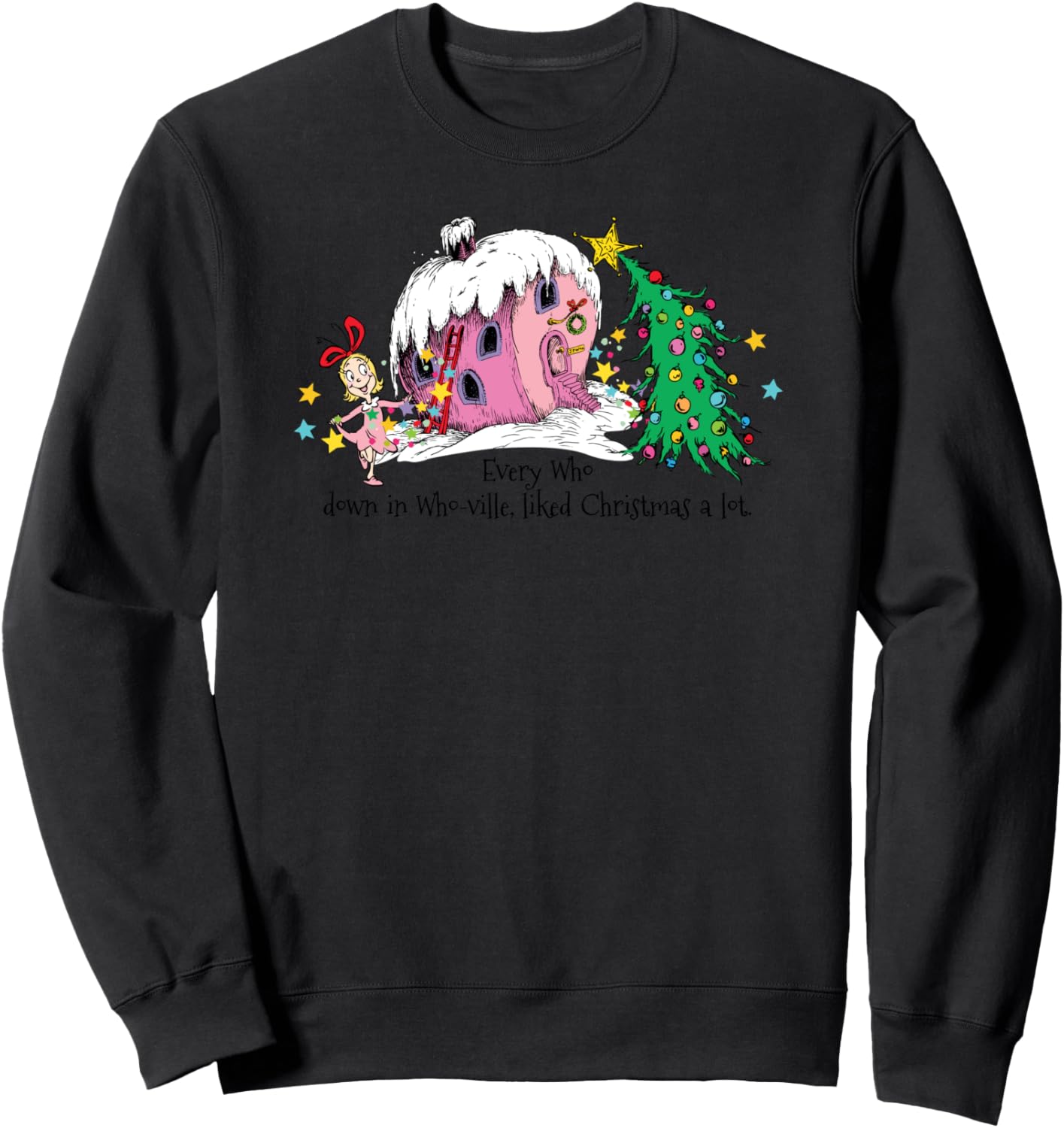 Dr. Seuss Cindy-Lou Who House Sweatshirt